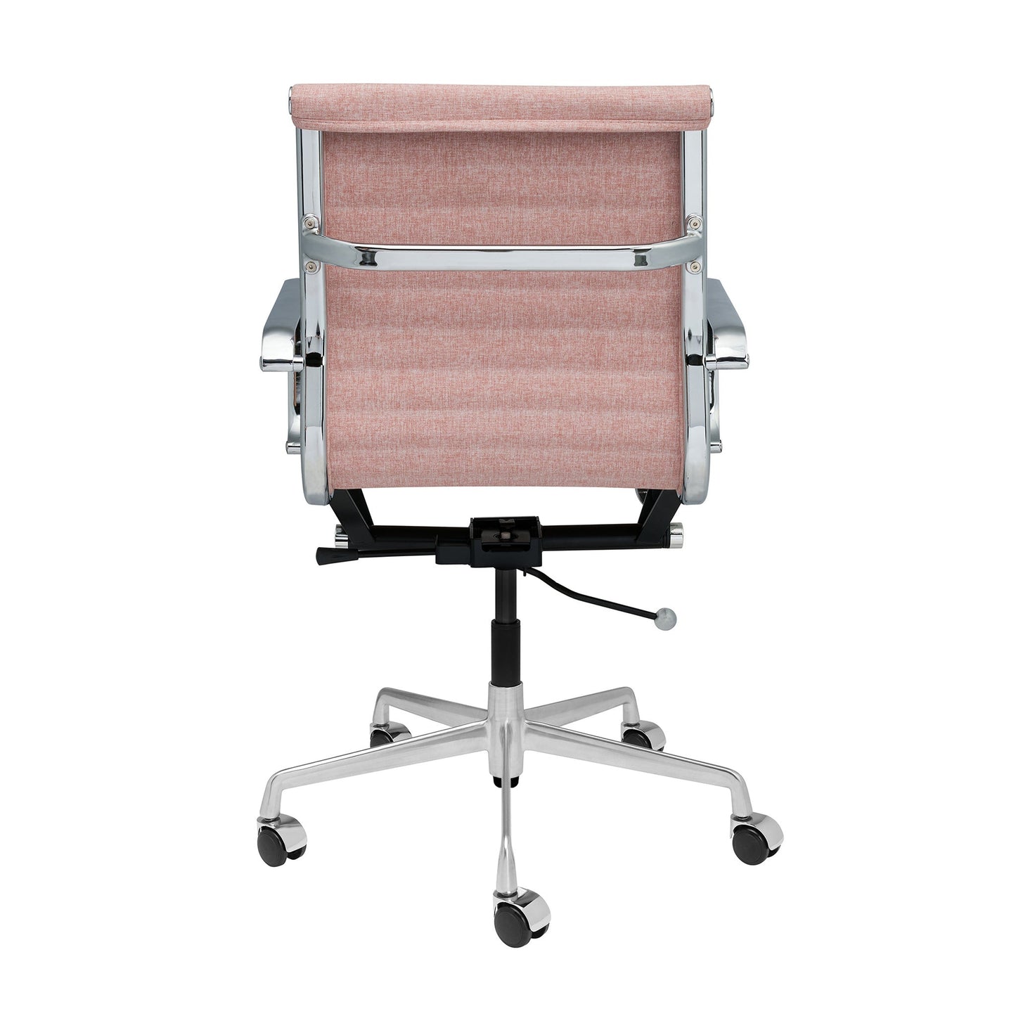 Classic SOHO Ribbed Management Chair (Coral Pink Fabric)