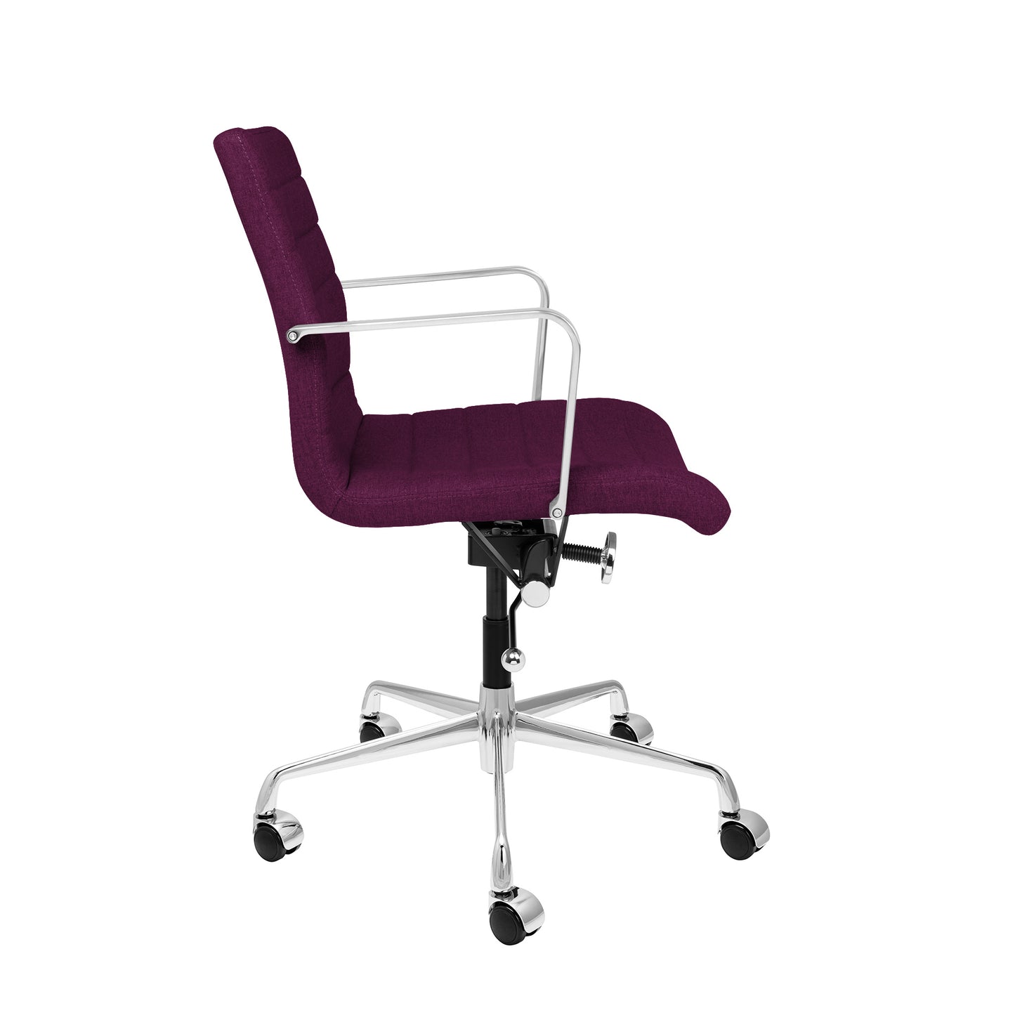 SOHO II Ribbed Management Chair (Purple Fabric)