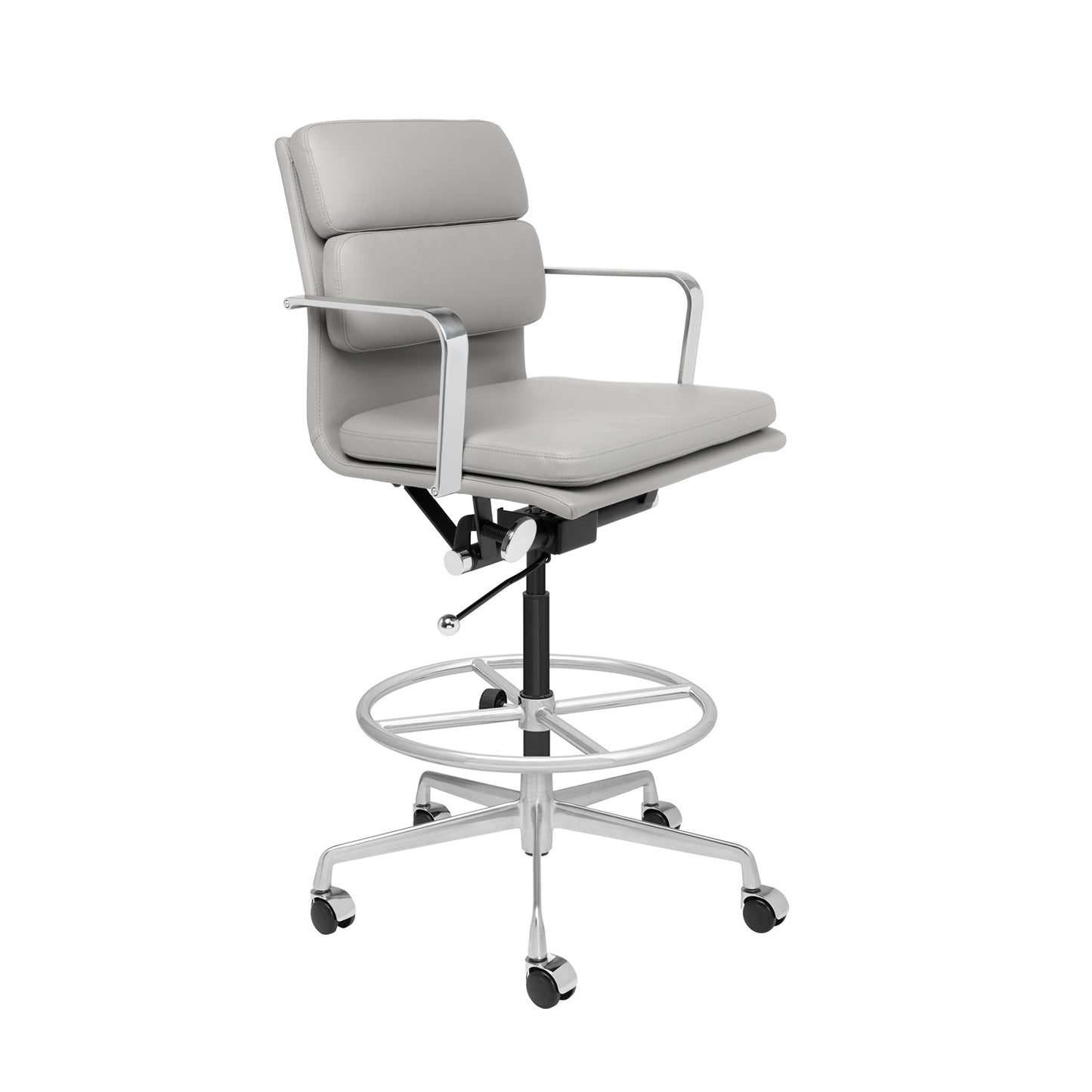 SHIPS MAY 17TH - SOHO II Padded Drafting Chair (Grey)