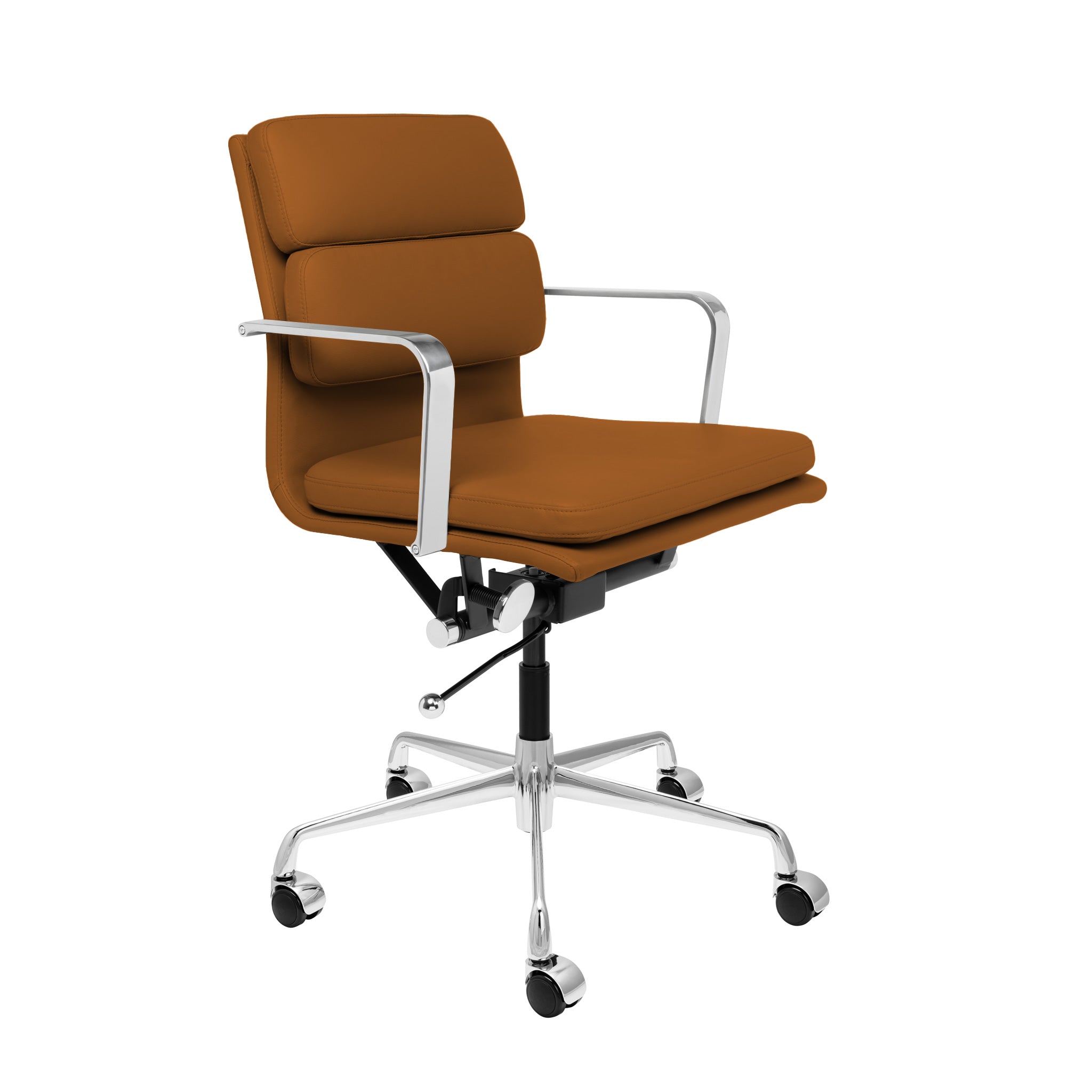 SOHO II Padded Management Chair (Brown) – Laura Furniture