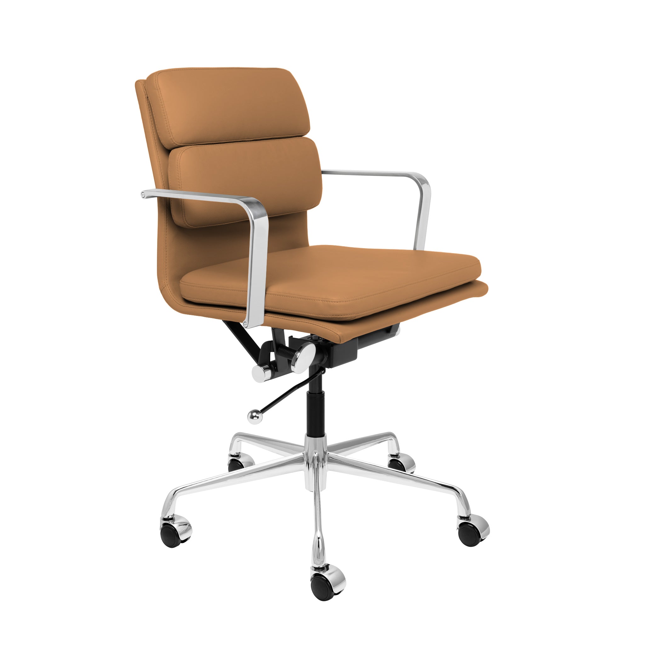 SOHO II Padded Management Chair (Tan) – Laura Furniture