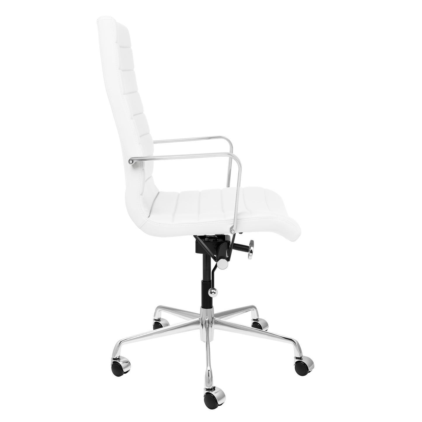 SOHO II Tall Back Ribbed Management Chair (White)