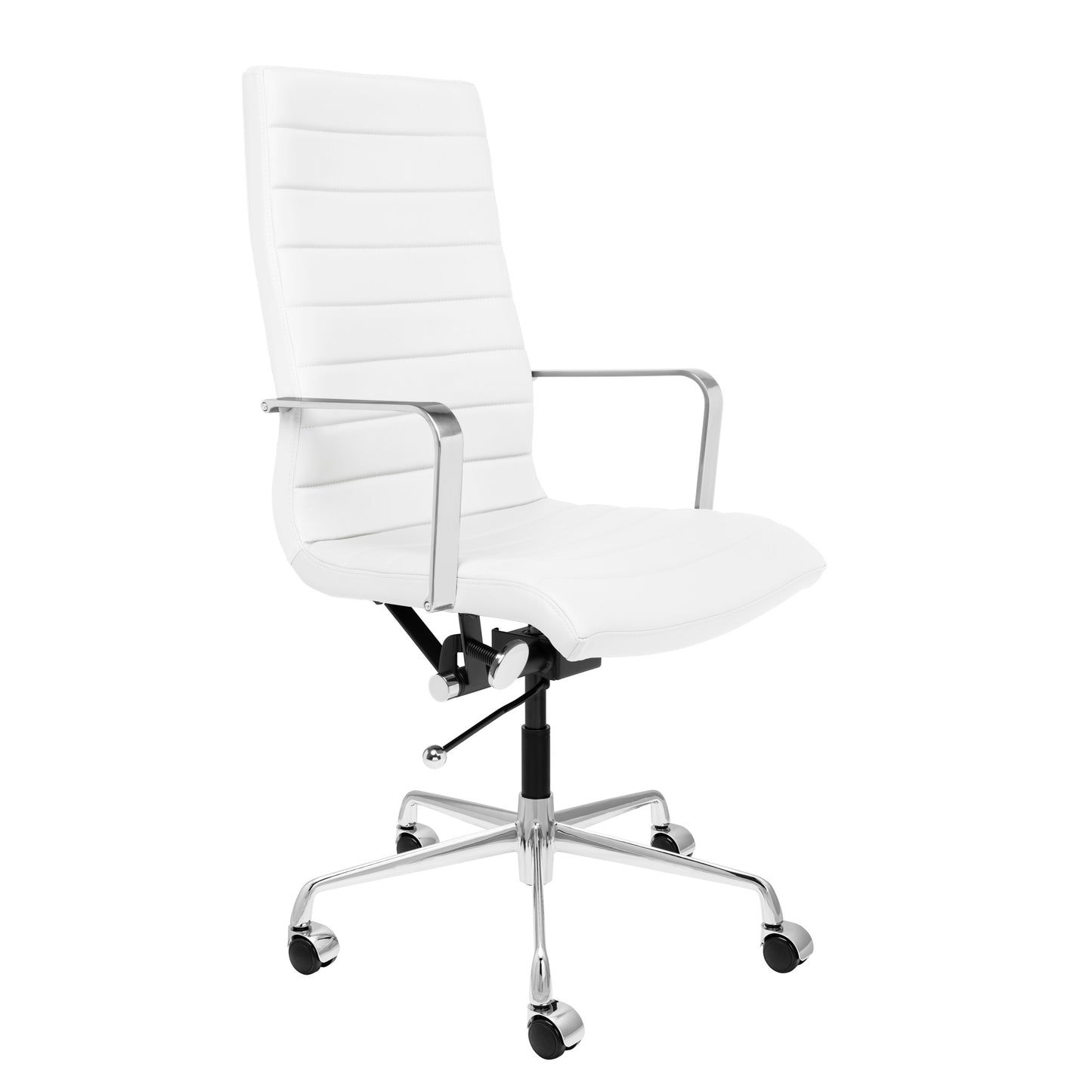 SOHO II Tall Back Ribbed Management Chair (White)