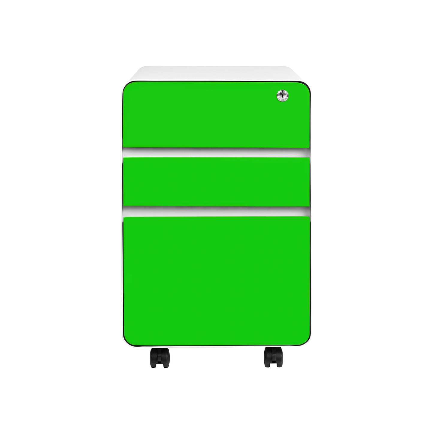 Stockpile Flat 3-Drawer File Cabinet (Green)