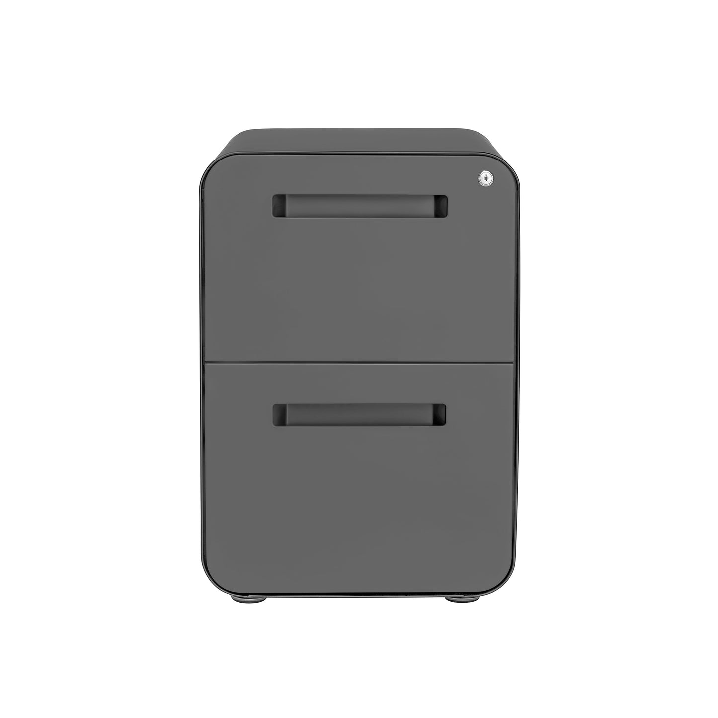 Stockpile Curve 2-Drawer File Cabinet (Dark Grey)