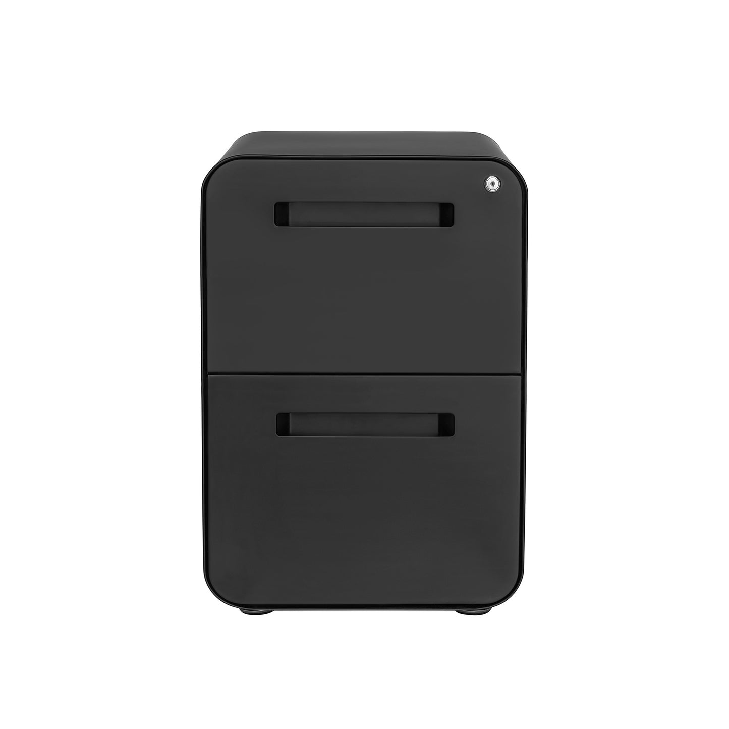 Stockpile Curve 2-Drawer File Cabinet (Black)