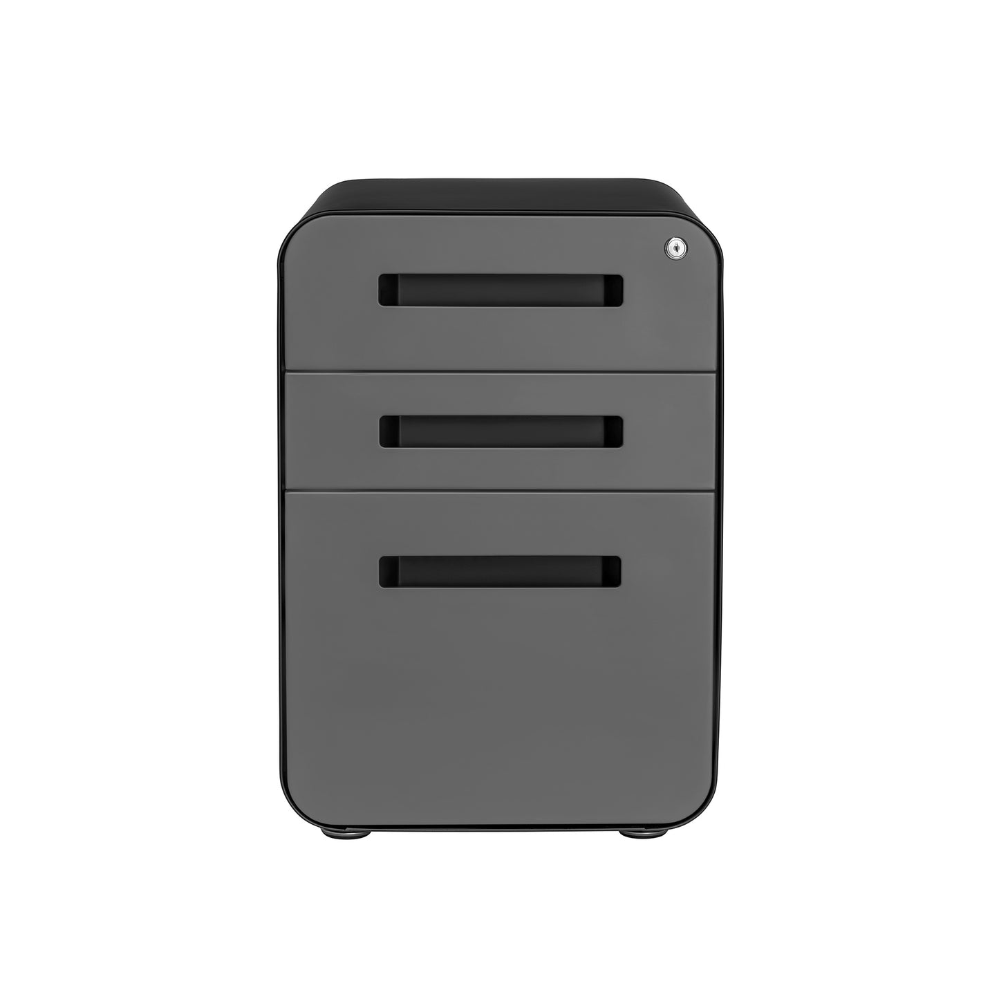 Stockpile Curve File Cabinet (Black/Grey)