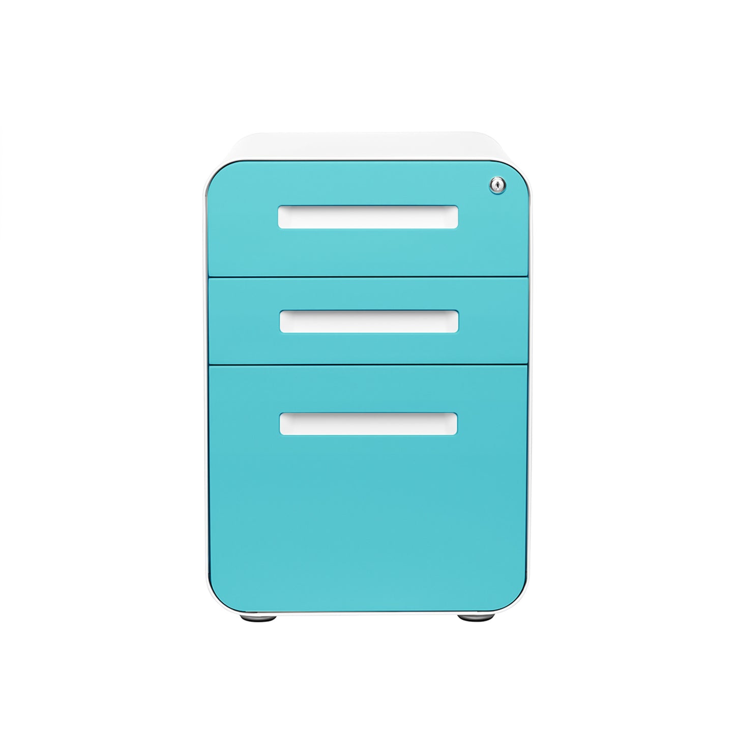 Stockpile Curve File Cabinet (Aqua Faceplate)