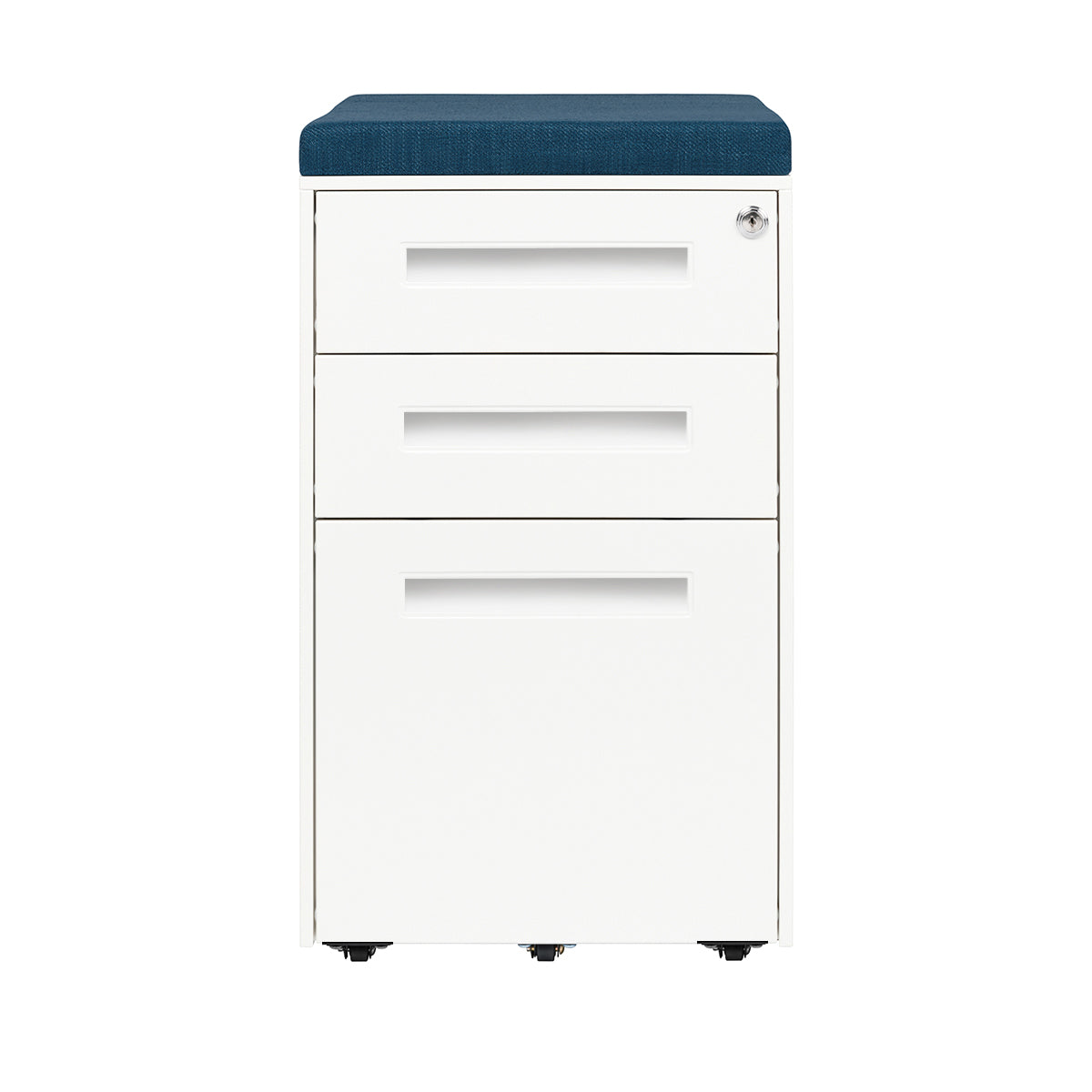 Stockpile Square Seat File Cabinet (White)