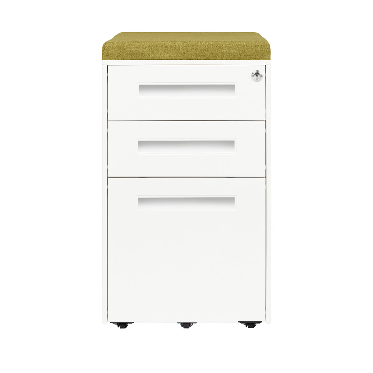 Stockpile Square Seat File Cabinet (White)