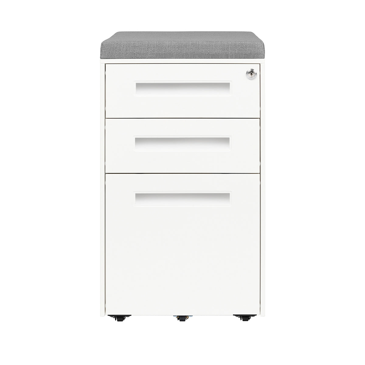 Stockpile Square Seat File Cabinet (White)