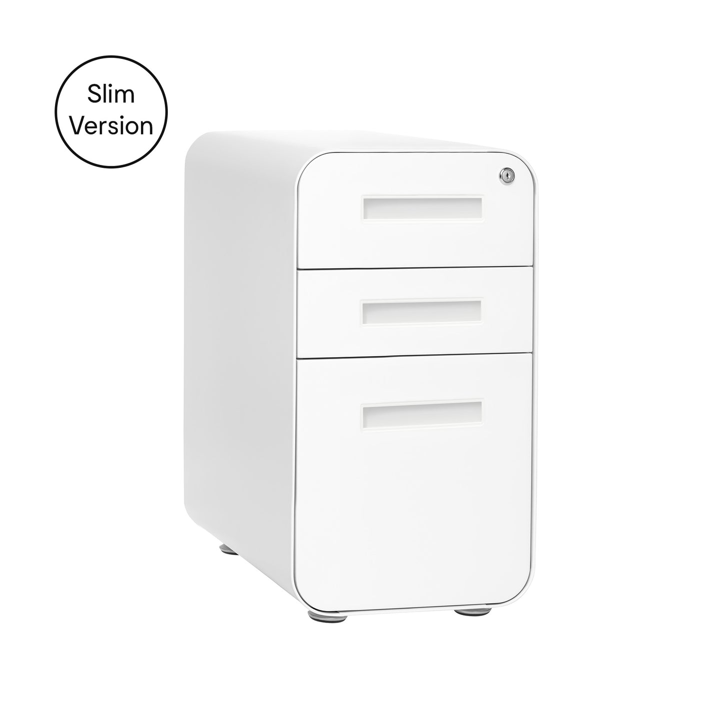 SHIPS MAY 10TH - Stockpile Slim 3-Drawer File Cabinet (White)