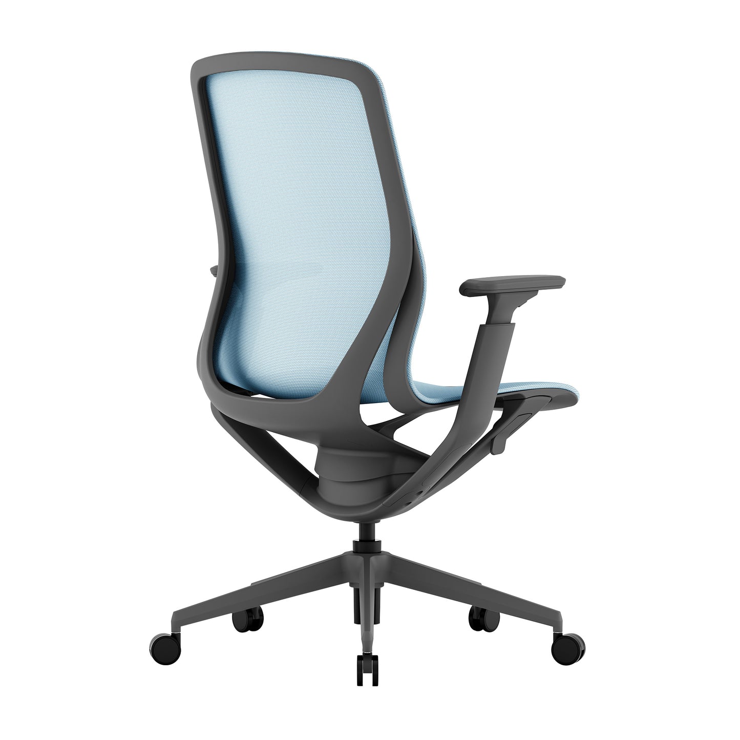Waverly Mesh Chair (Blue Mesh/Dark Grey Frame)
