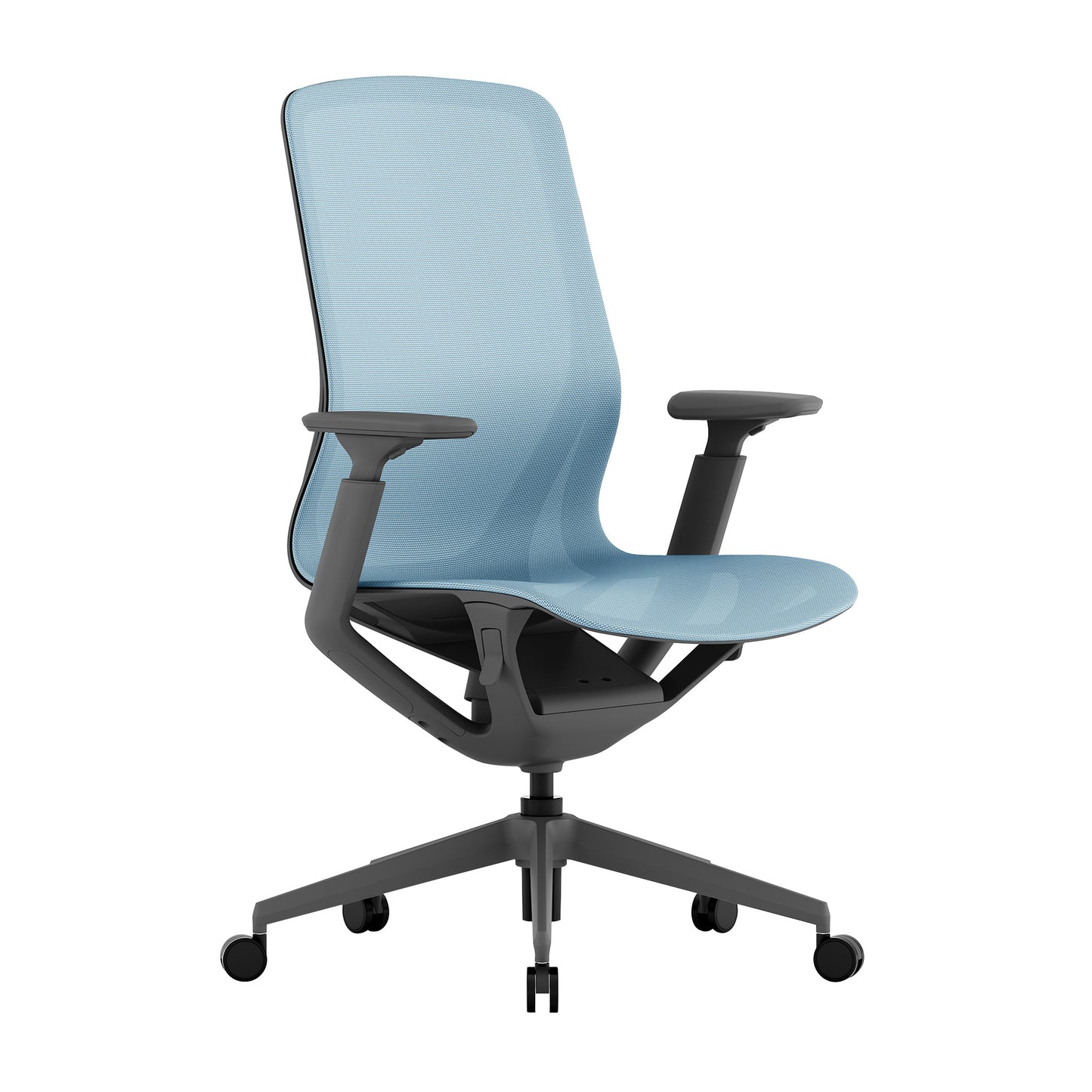 Waverly Mesh Chair (Blue Mesh/Dark Grey Frame)