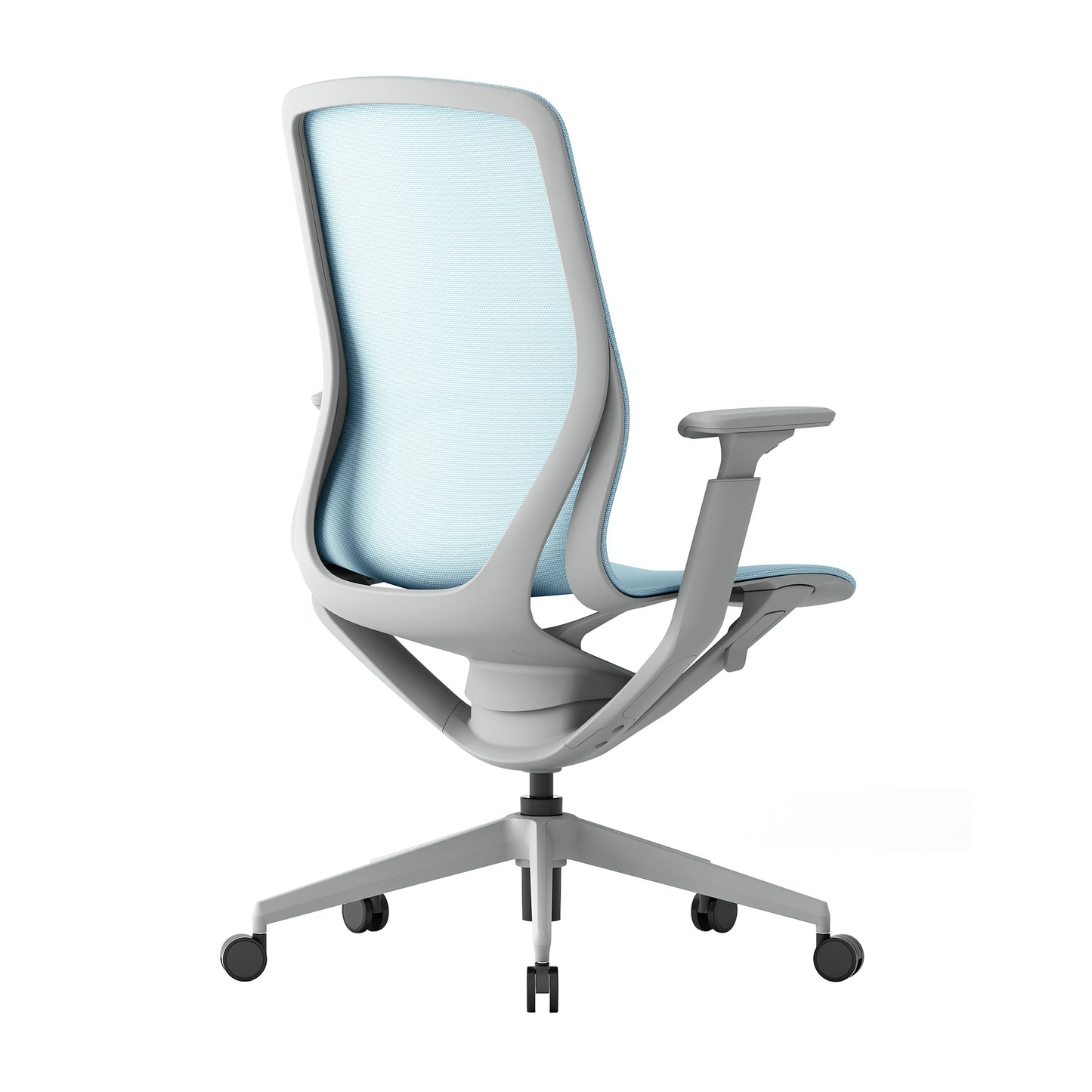 Waverly Mesh Chair (Blue Mesh/Grey Frame)