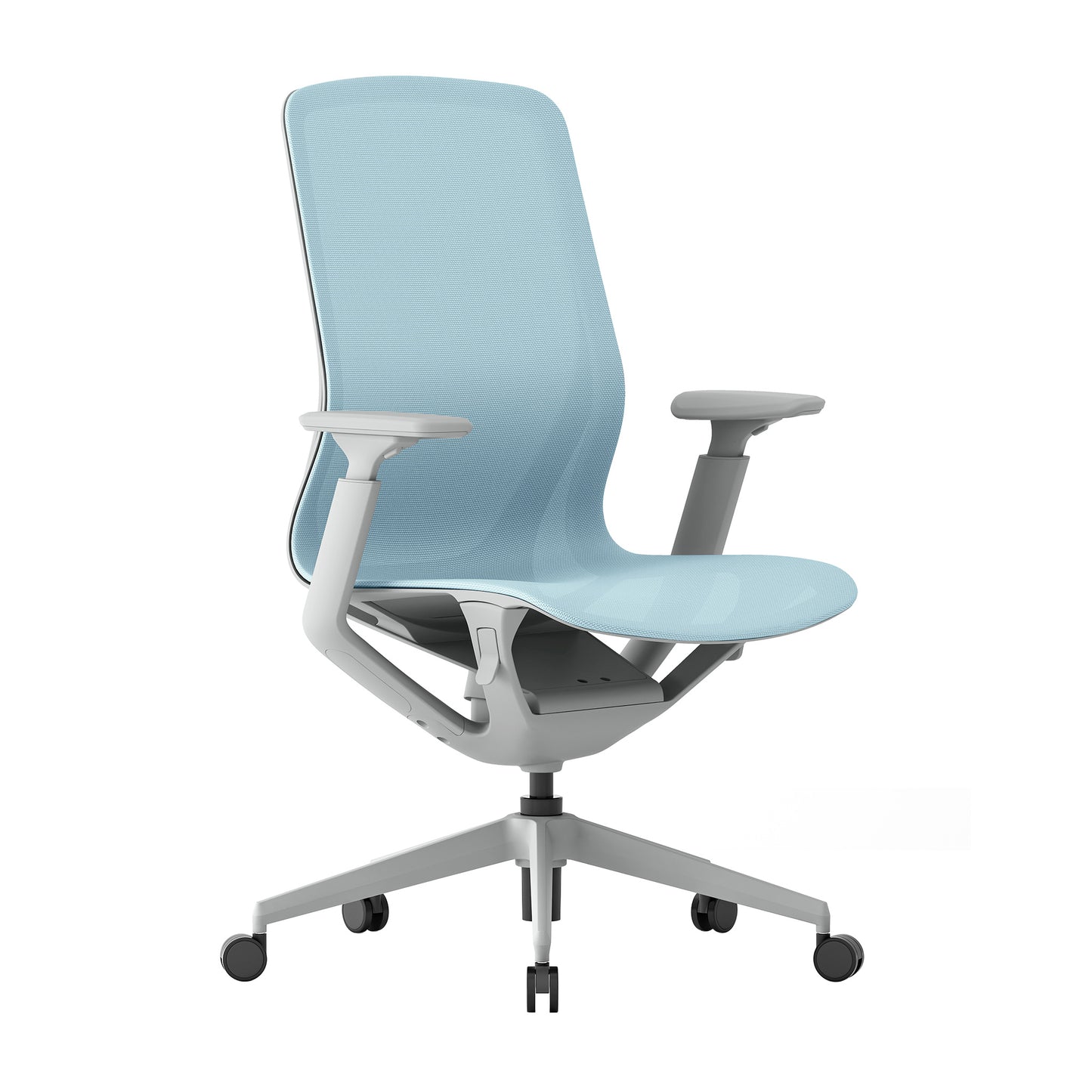 Waverly Mesh Chair (Blue Mesh/Grey Frame)