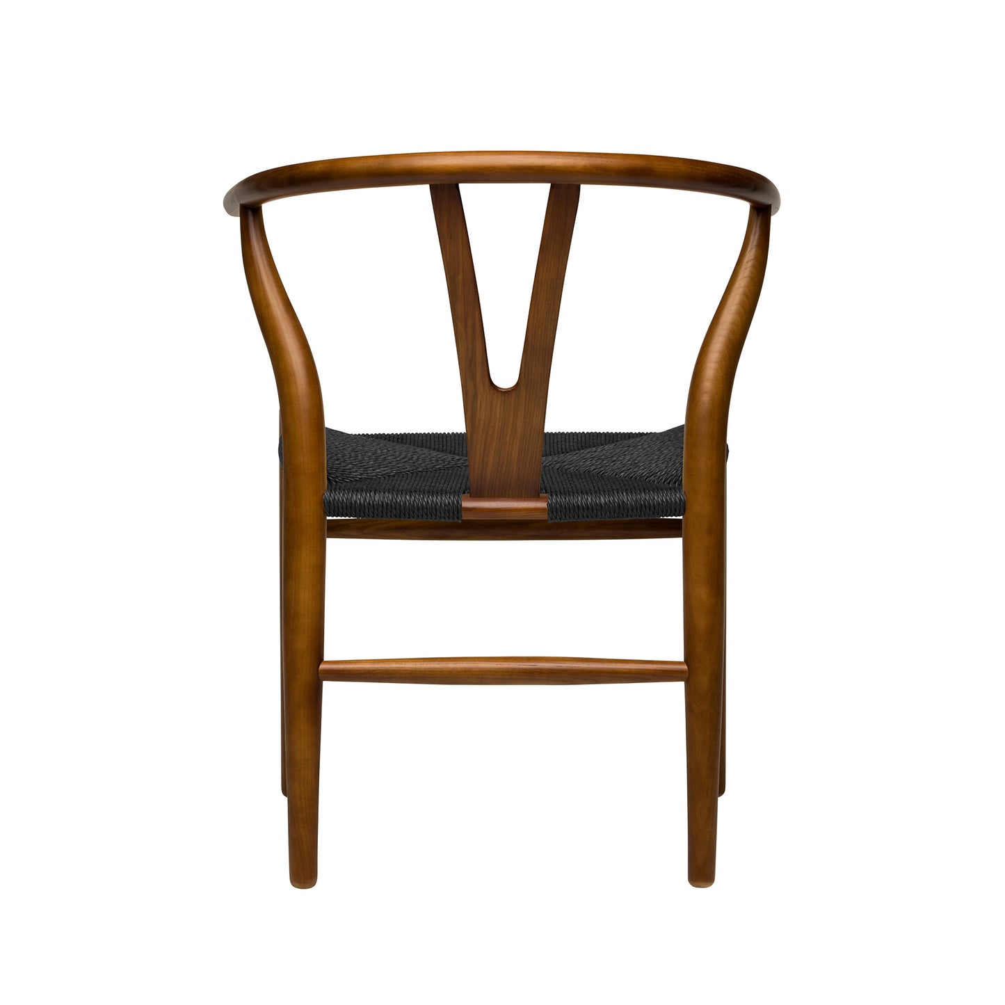 Wishbone Chair (Walnut/Black Woven Cord)