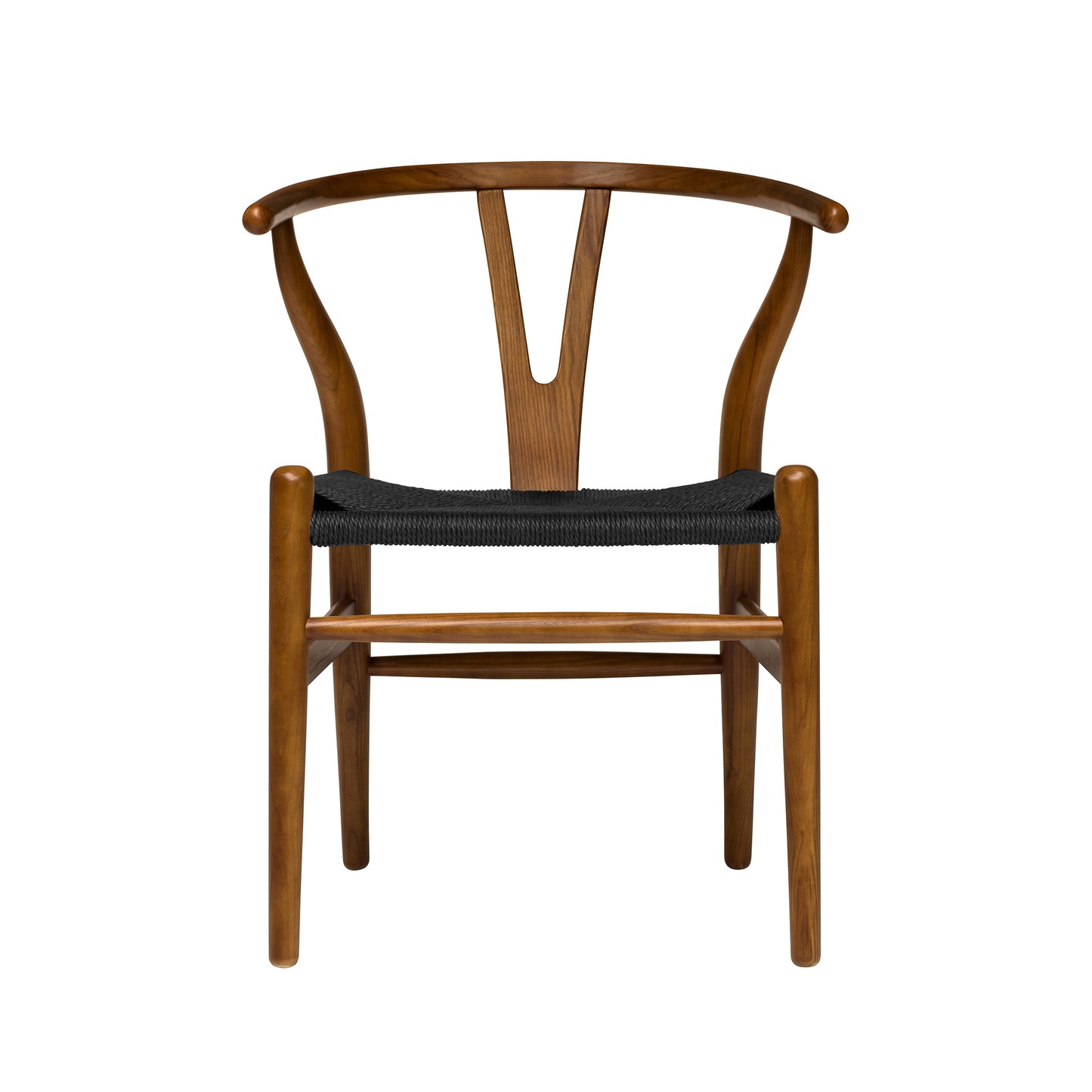 Wishbone Chair (Walnut/Black Woven Cord)