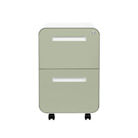 Stockpile Curve 2-Drawer File Cabinet (Sage Green Face)