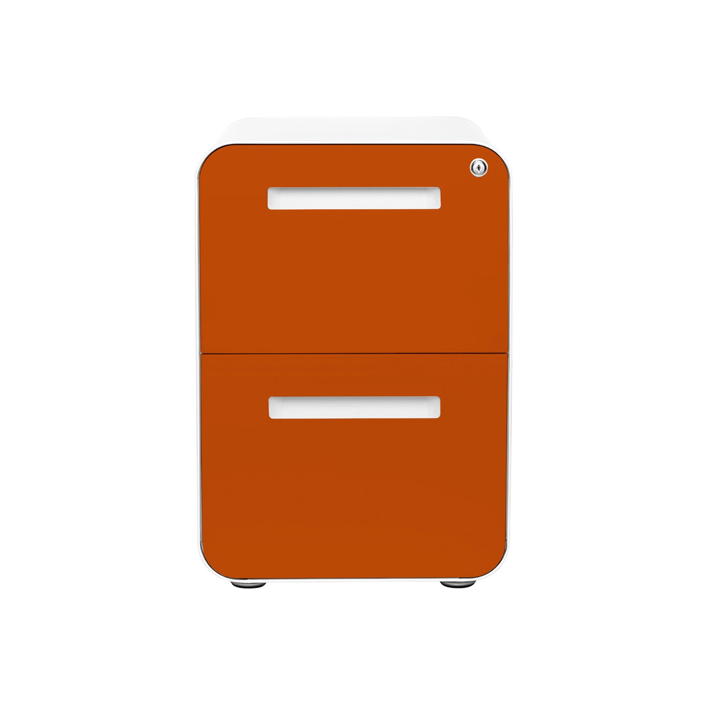 Stockpile Curve 2-Drawer File Cabinet (Orange Face)