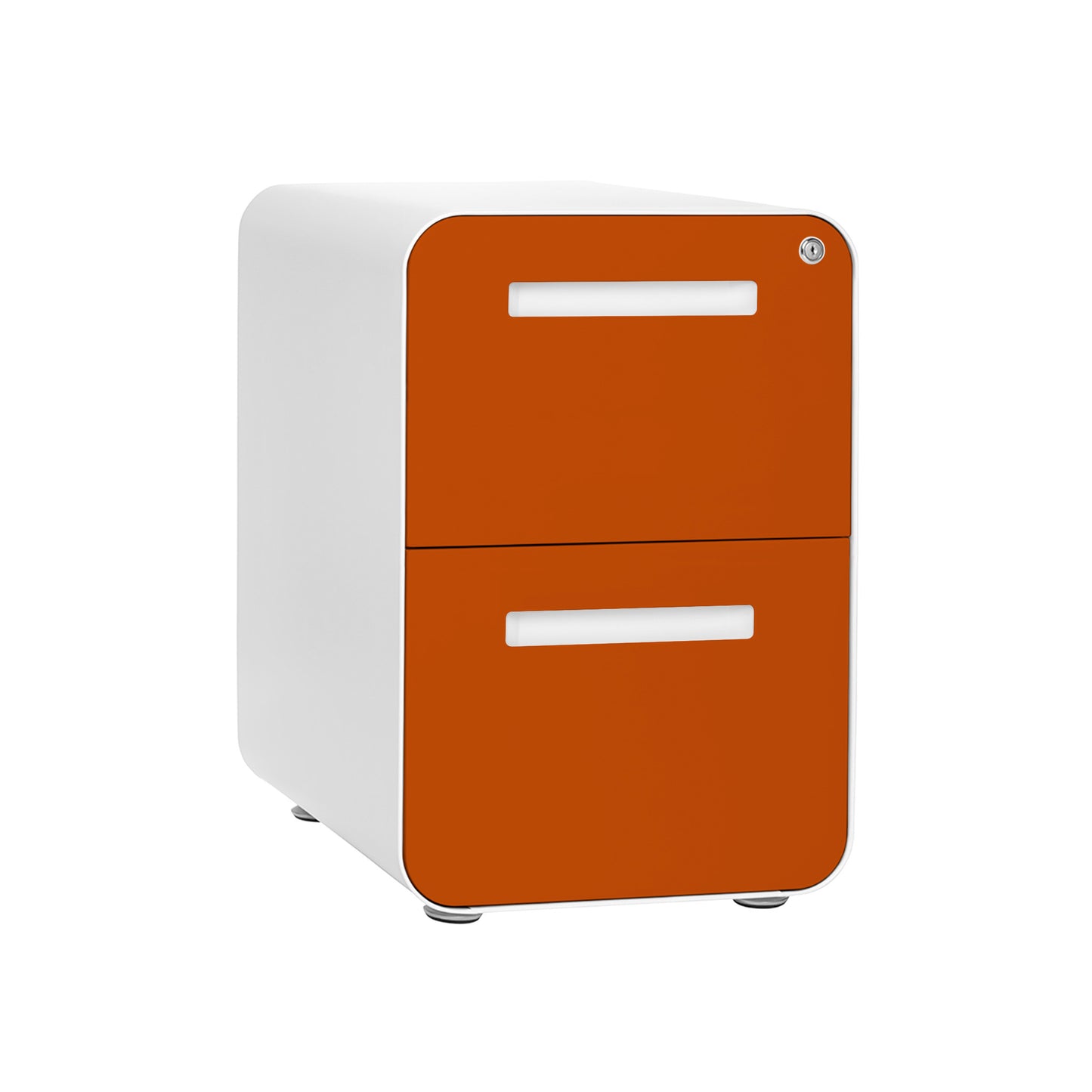 Stockpile Curve 2-Drawer File Cabinet (Orange Face)