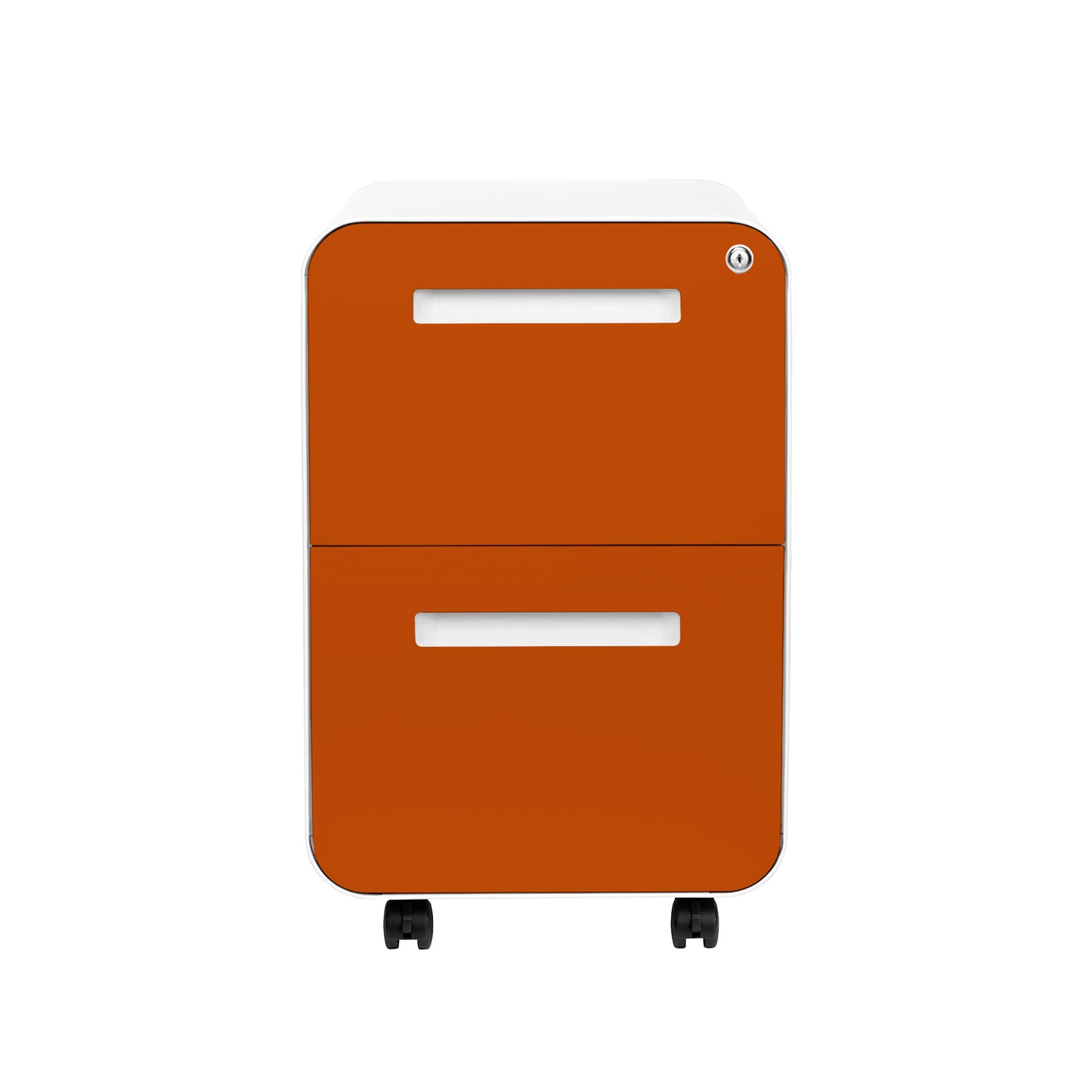 Stockpile Curve 2-Drawer File Cabinet (Orange Face)