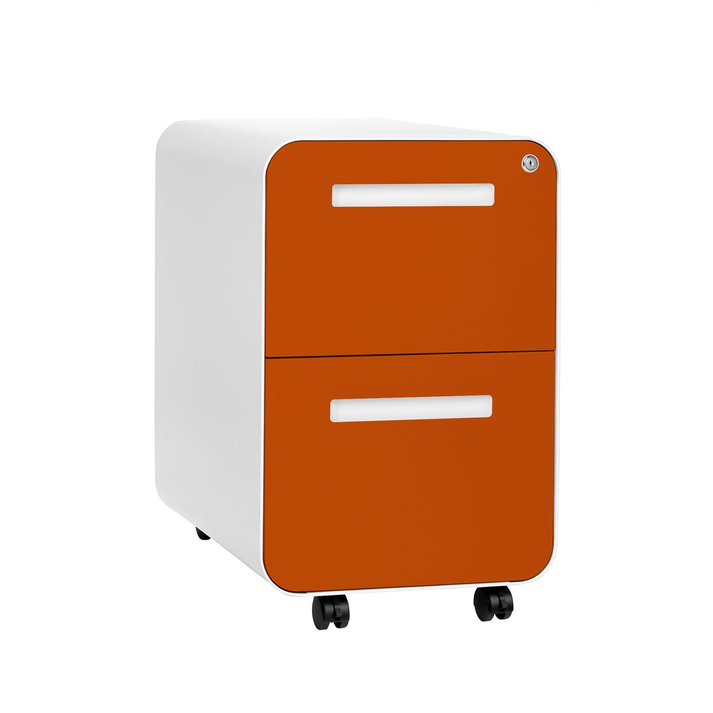 Stockpile Curve 2-Drawer File Cabinet (Orange Face)