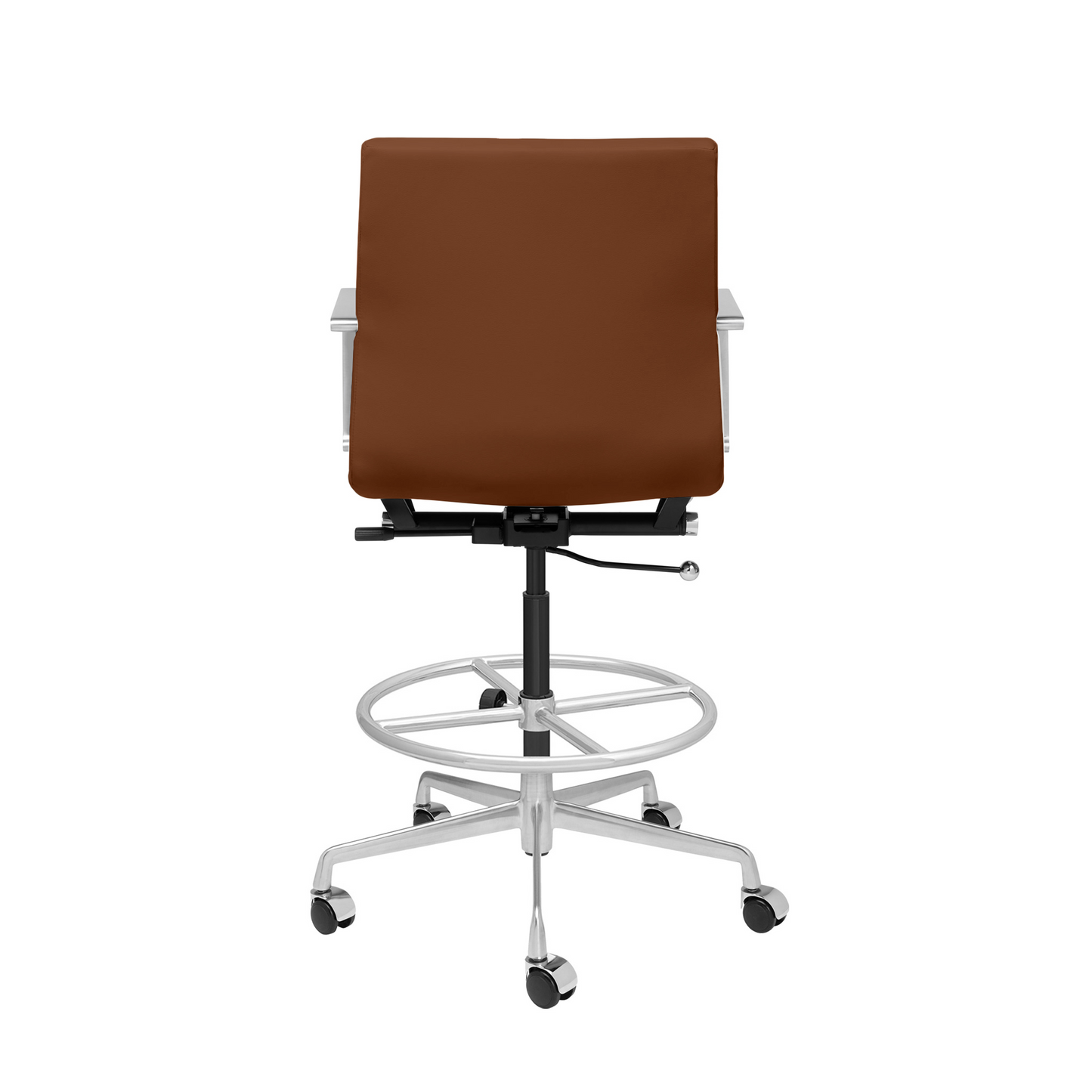 SOHO II Ribbed Drafting Chair (Brown)
