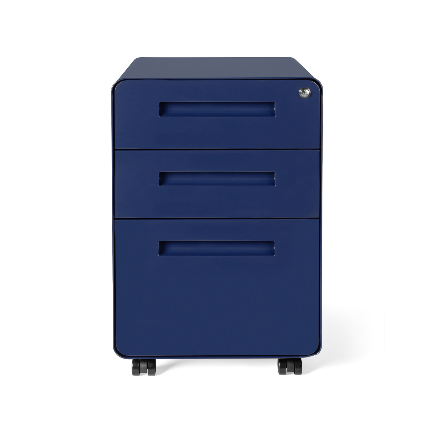 Stockpile Curve 3-Drawer File Cabinet (Navy Blue)