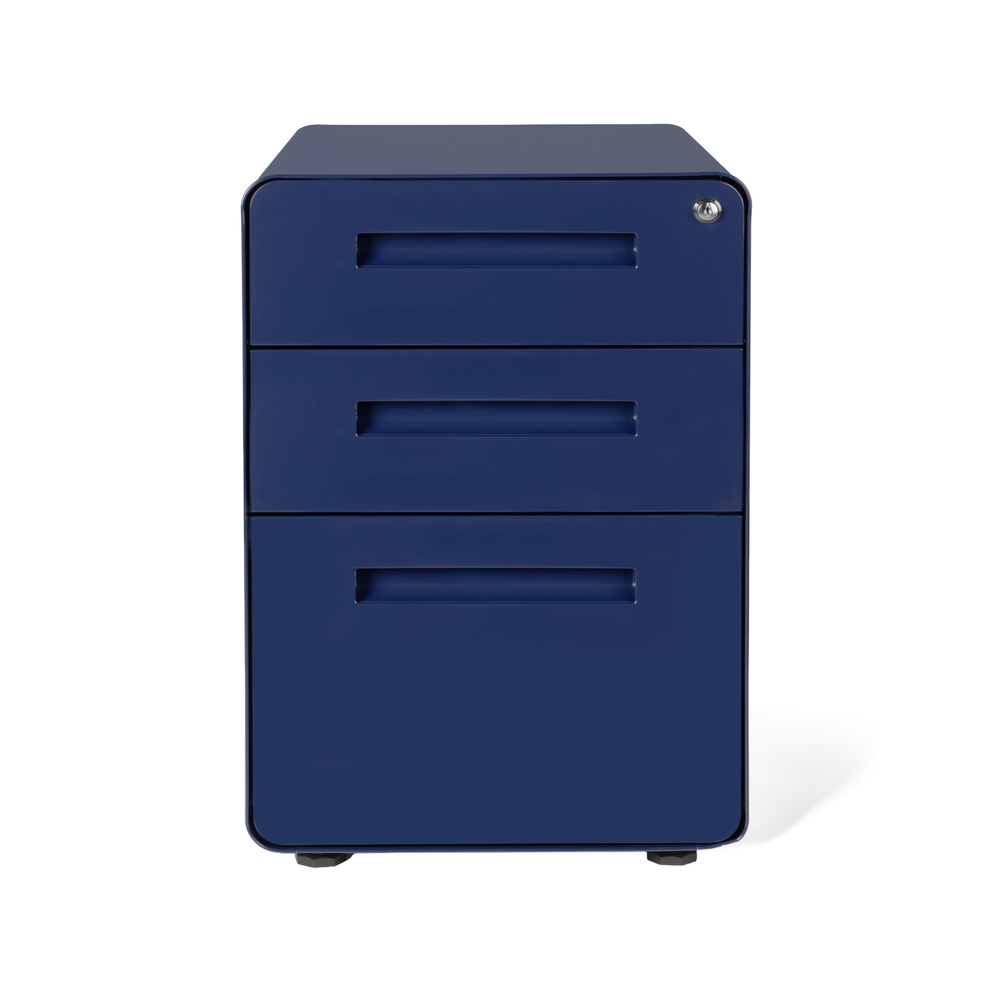 Stockpile Curve 3-Drawer File Cabinet (Navy Blue)
