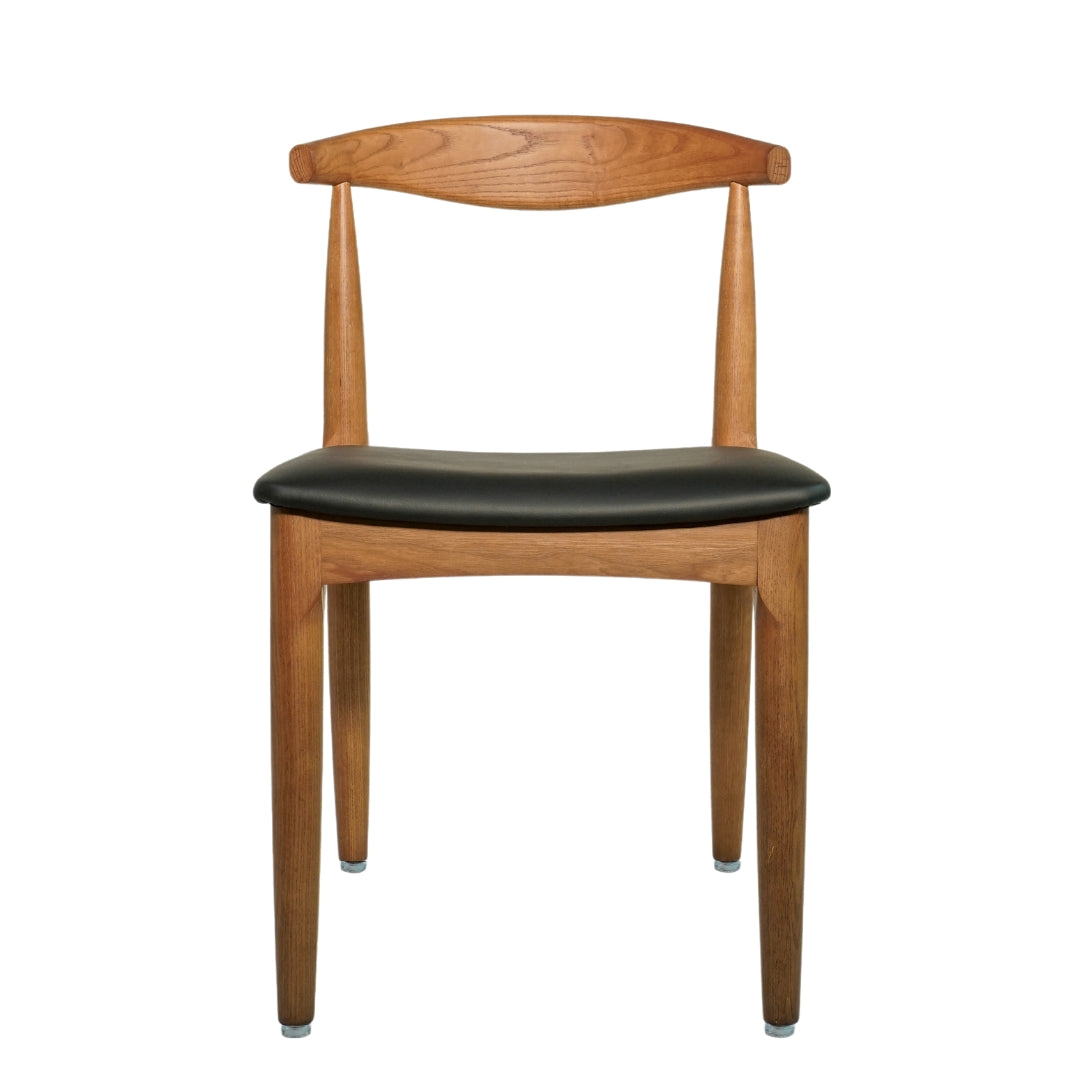 Kennedy Elbow Chair (Walnut/Italian Leather)