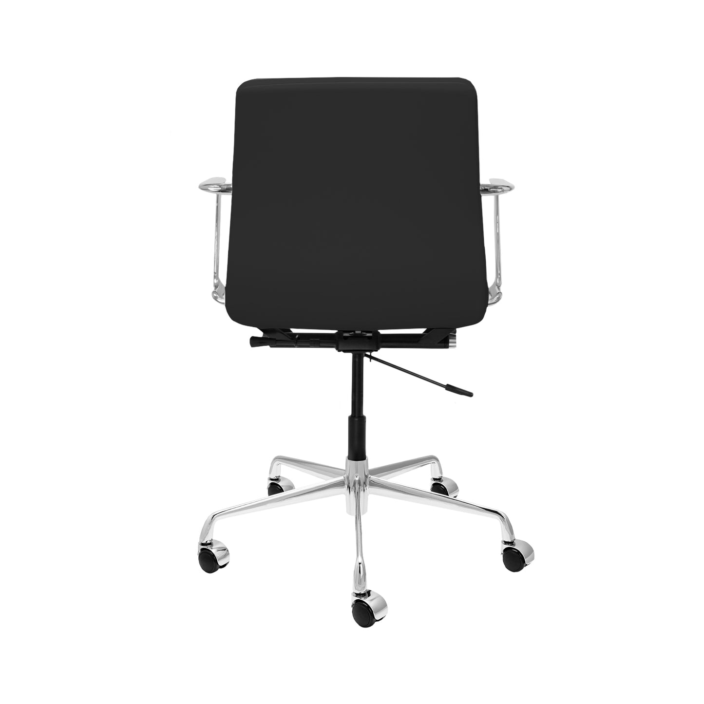 Pacific Padded Office Chair (Black Italian Leather)