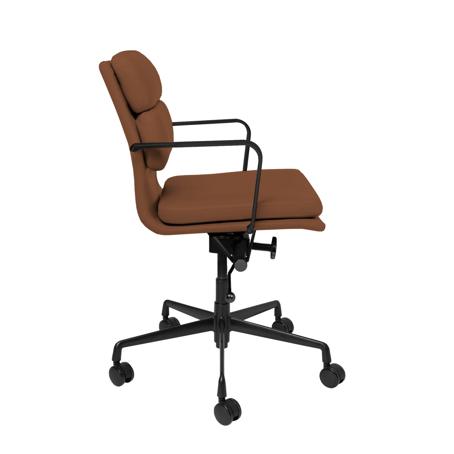 SOHO II Padded Management Chair (Black Frame/Brown)