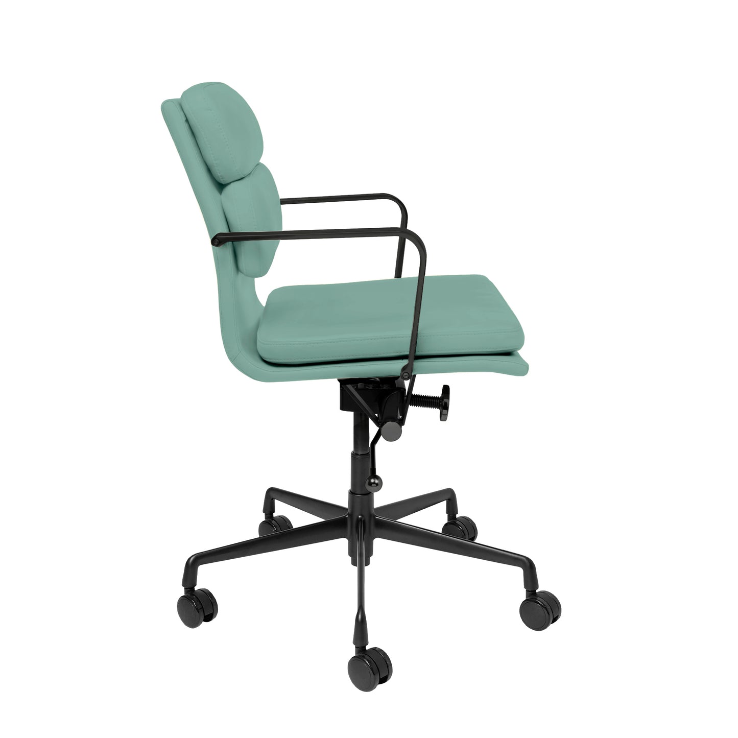 SOHO II Padded Management Chair (Black Frame/Sage Green)