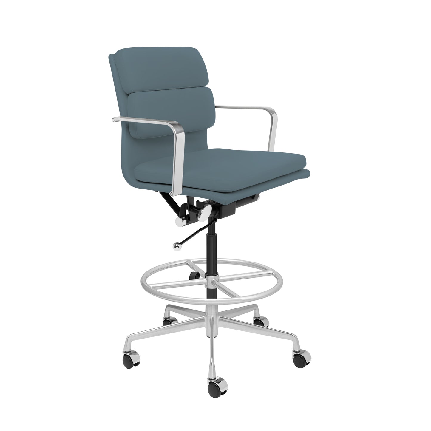 SOHO II Padded Drafting Chair (Coastal Blue)