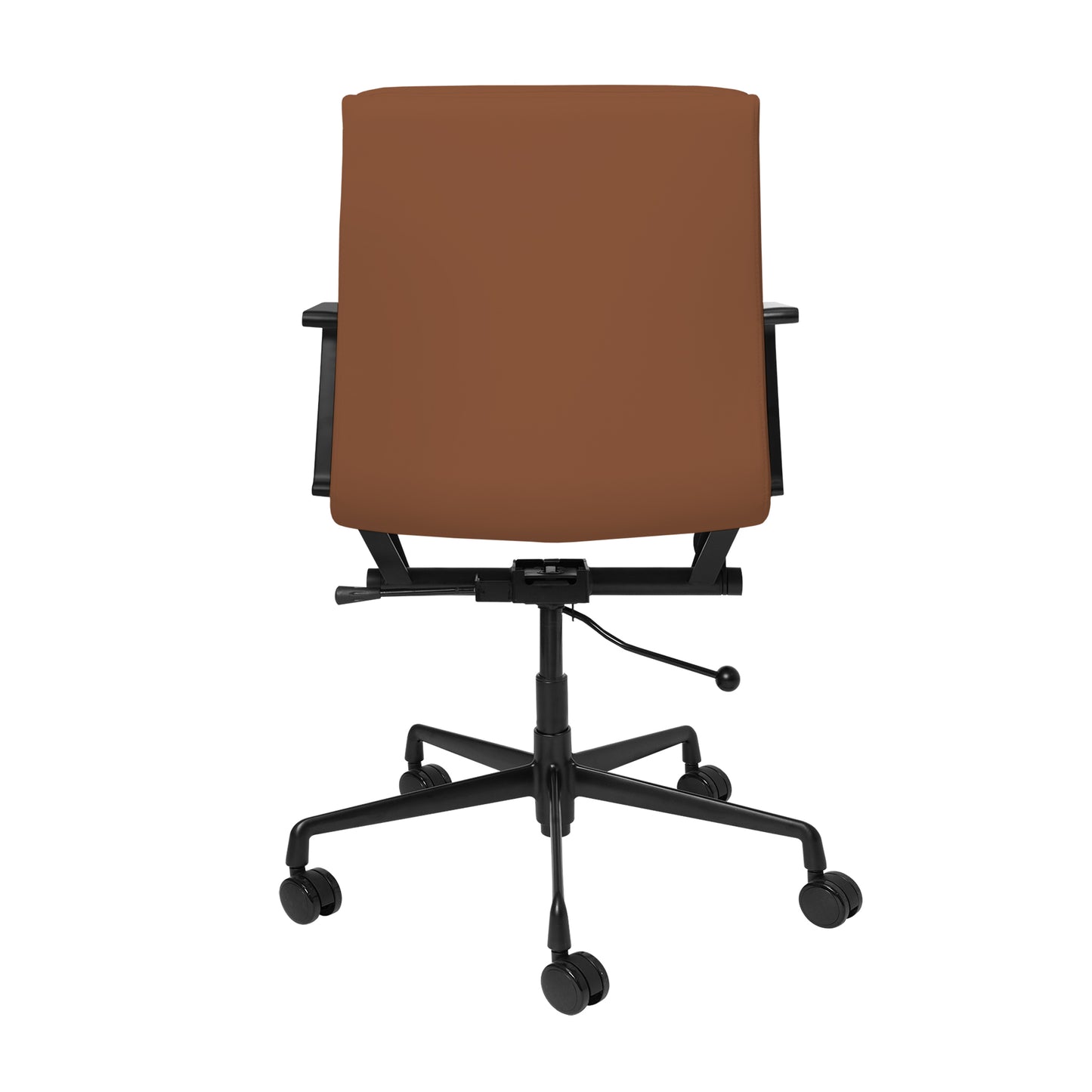 SOHO II Ribbed Management Chair (Black Frame/Brown)