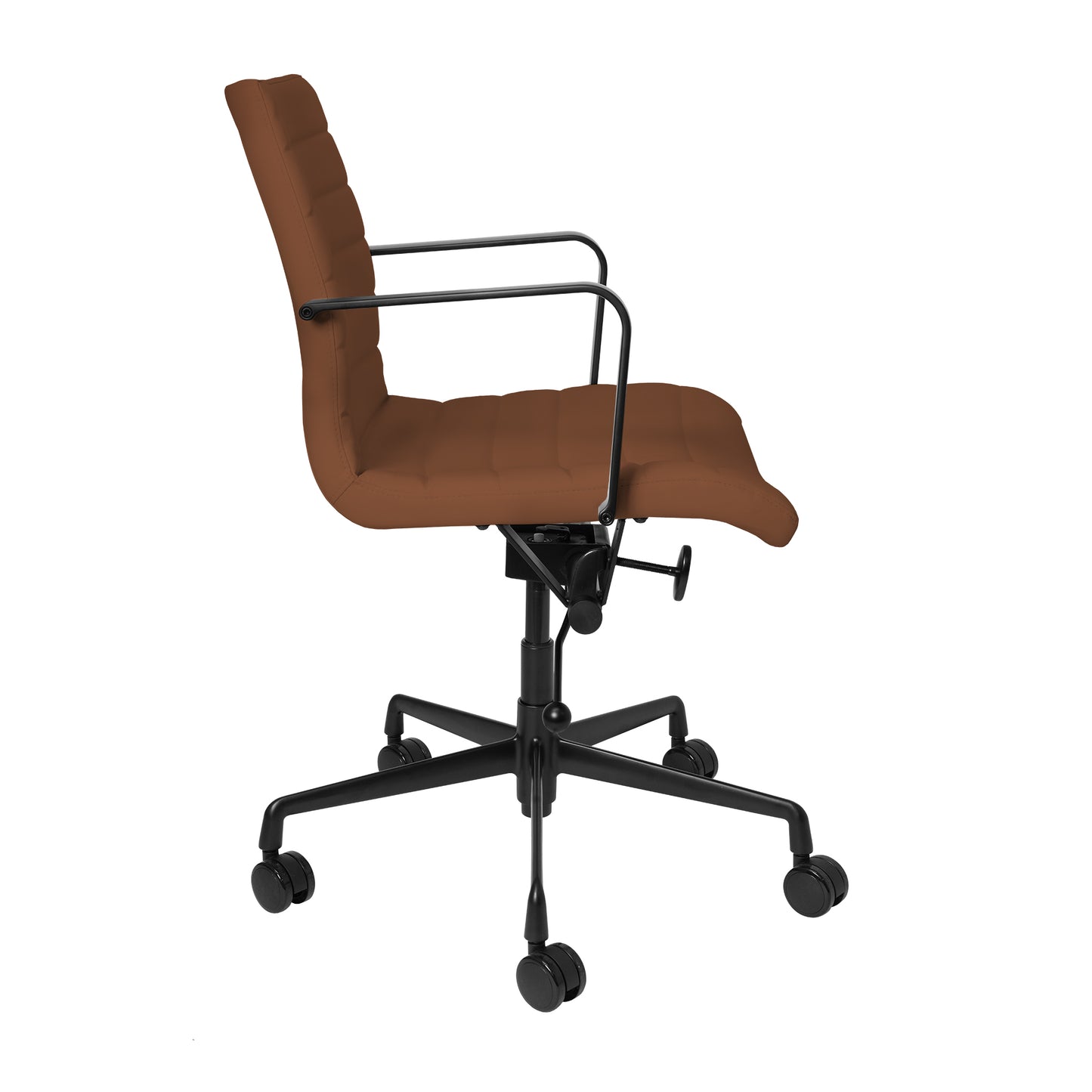 SOHO II Ribbed Management Chair (Black Frame/Brown)