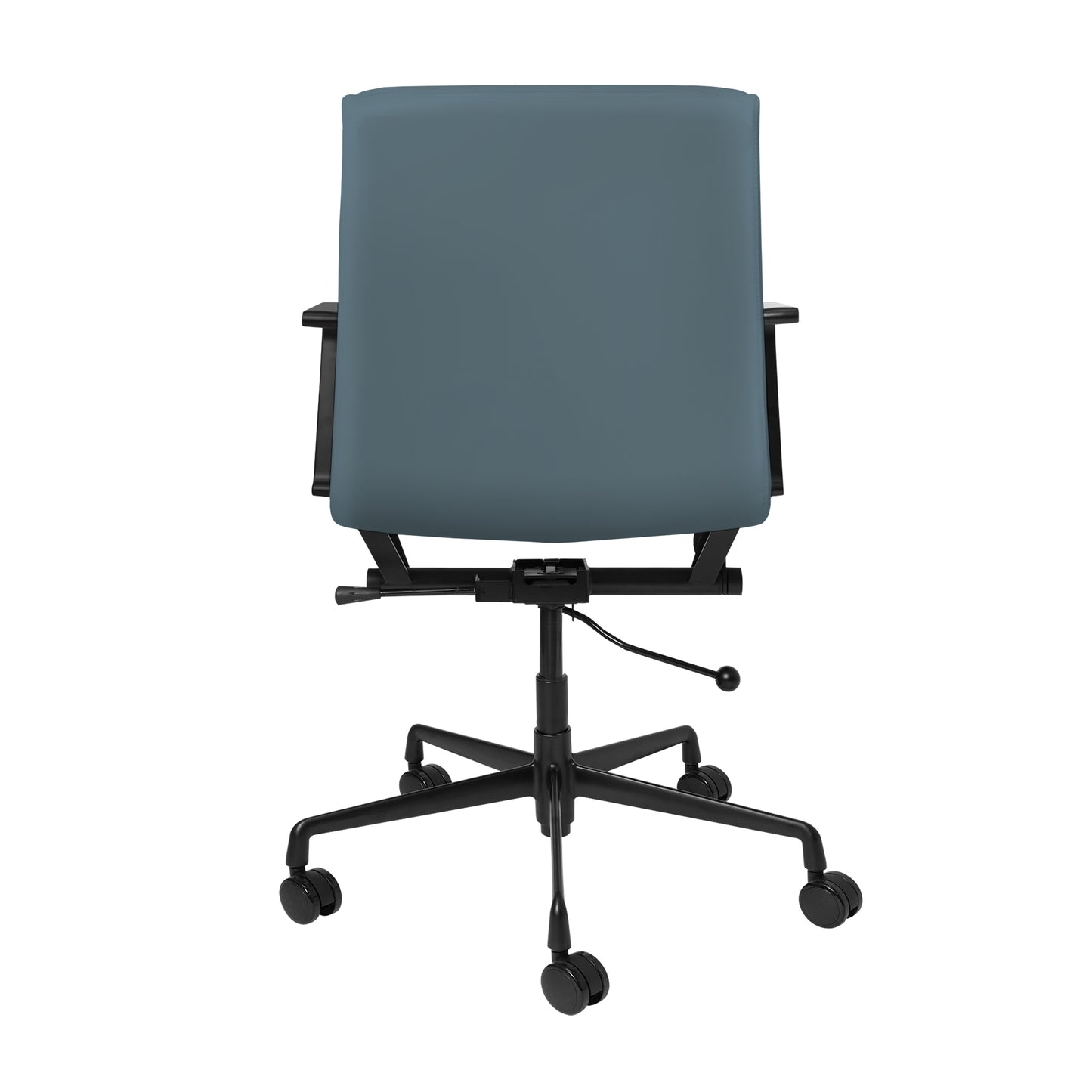 SOHO II Padded Management Chair (Black Frame/Coastal Blue)