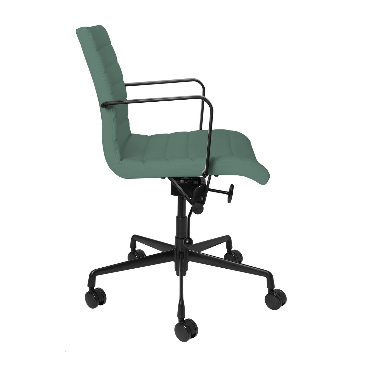 SOHO II Ribbed Management Chair (Black Frame/Sage Green)