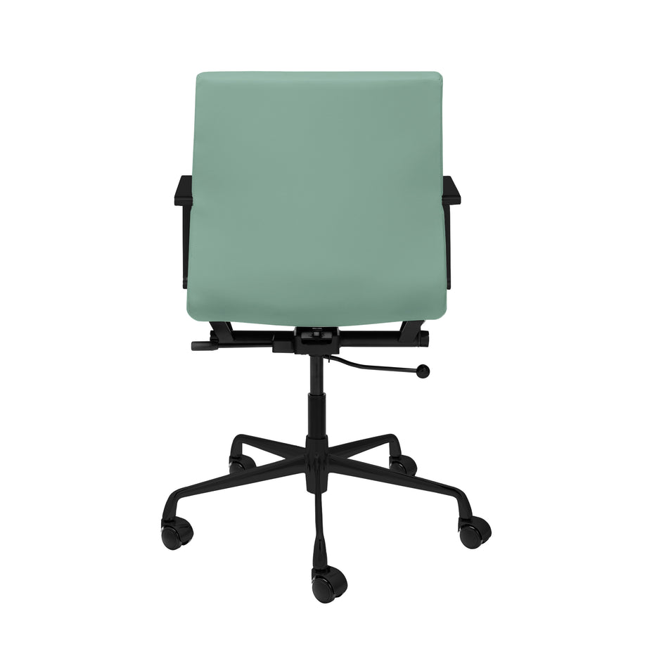 SOHO II Ribbed Management Chair (Black Frame/Sage Green) – Laura