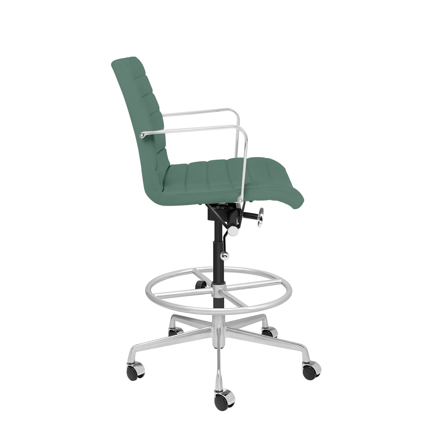 SOHO II Ribbed Drafting Chair (Sage Green)