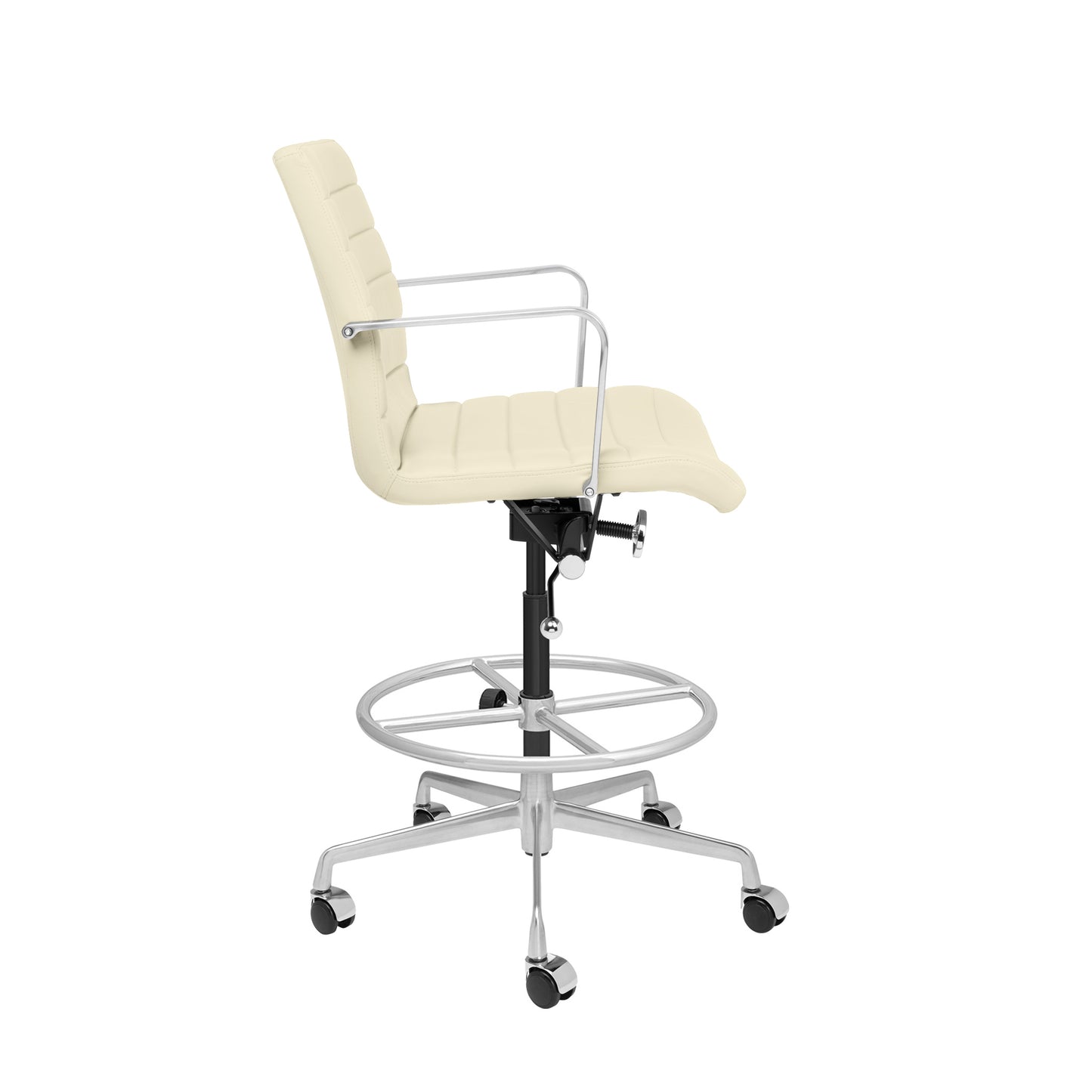 SOHO II Ribbed Drafting Chair (Sand)