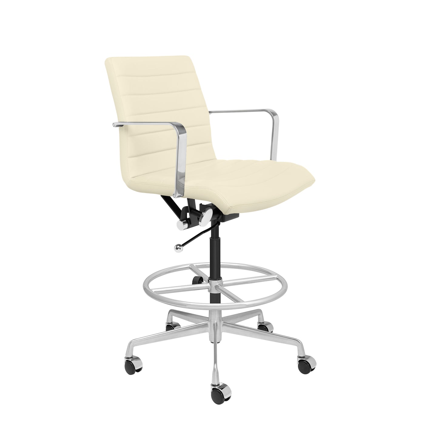 SOHO II Ribbed Drafting Chair (Sand)