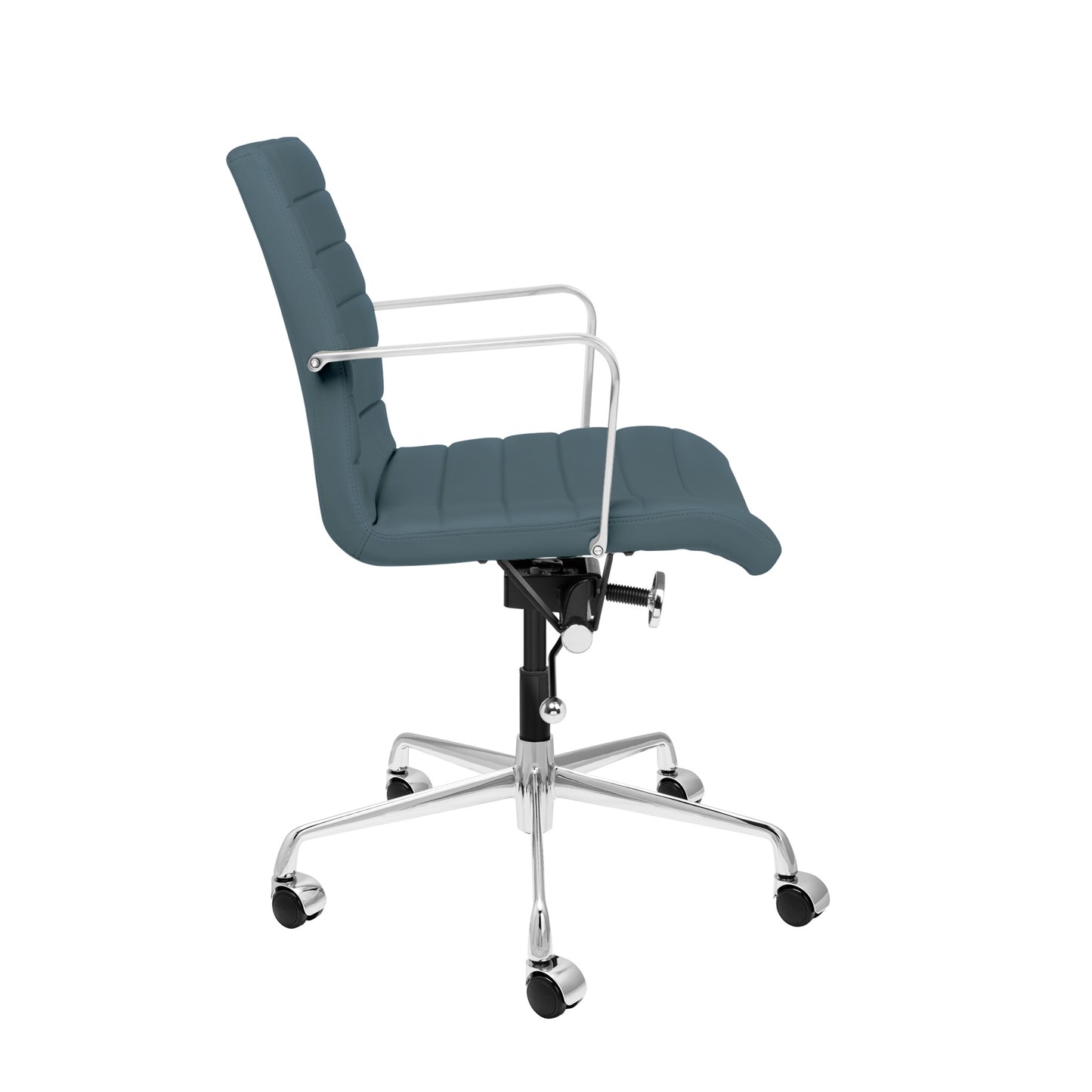 SOHO II Ribbed Management Chair (Coastal Blue)