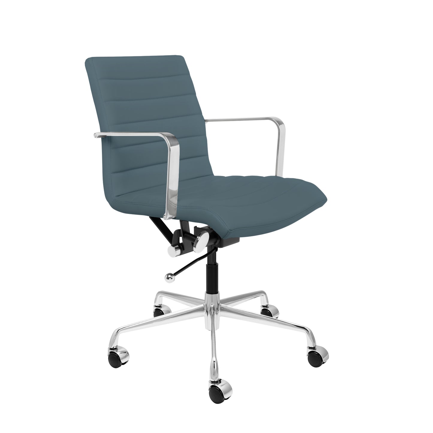 SOHO II Ribbed Management Chair (Coastal Blue)