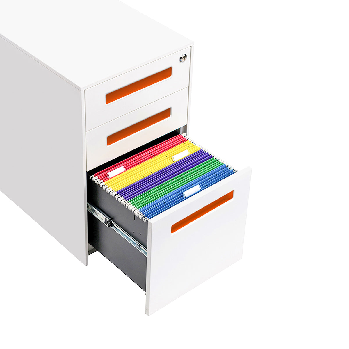 Stockpile Square File Cabinet (Orange)