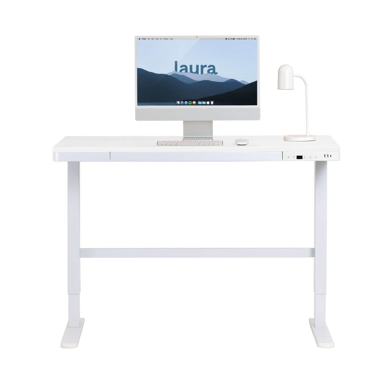 Liberty Standing Desk (White with White Top)