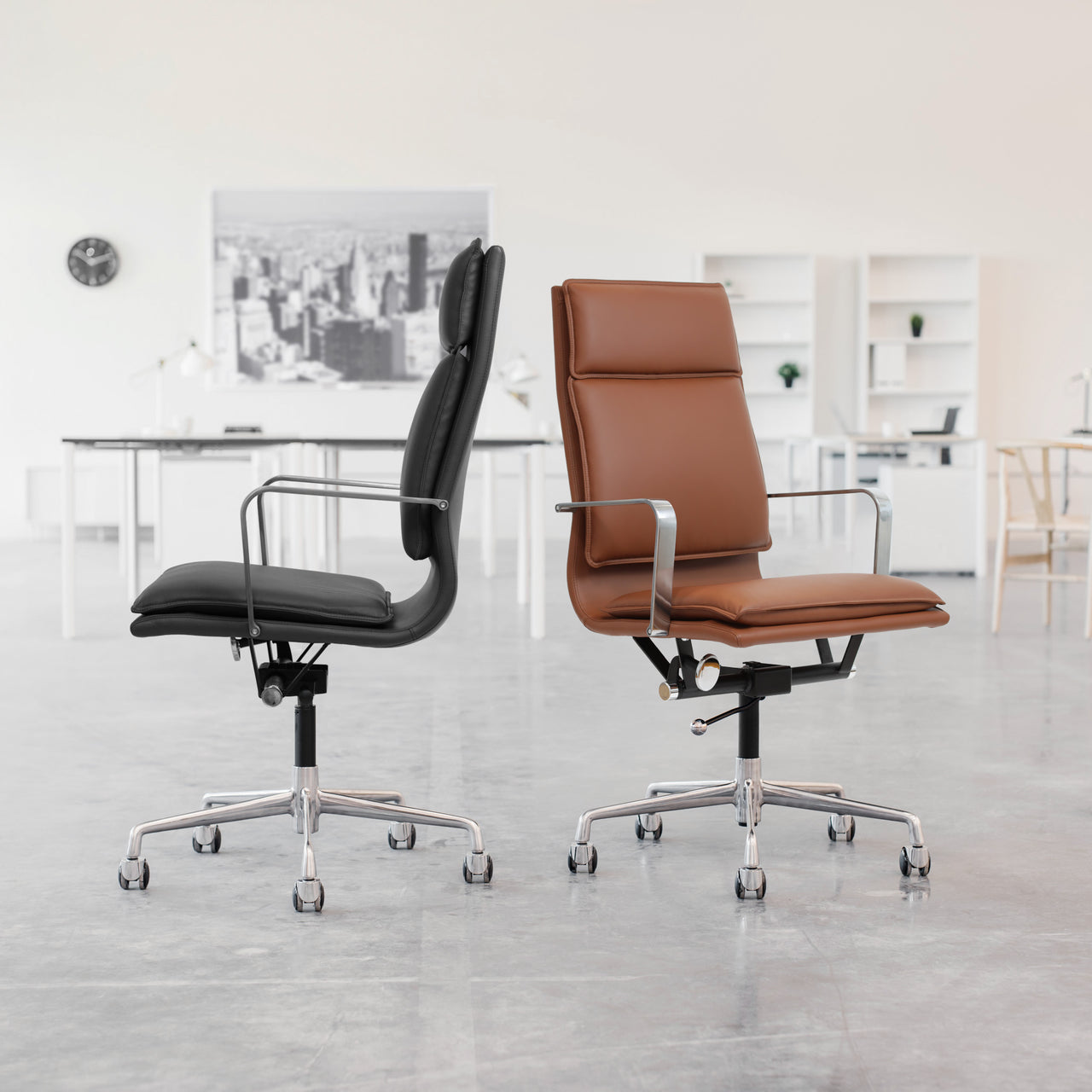 Lexi II Tall Back Padded Chair (Grey)