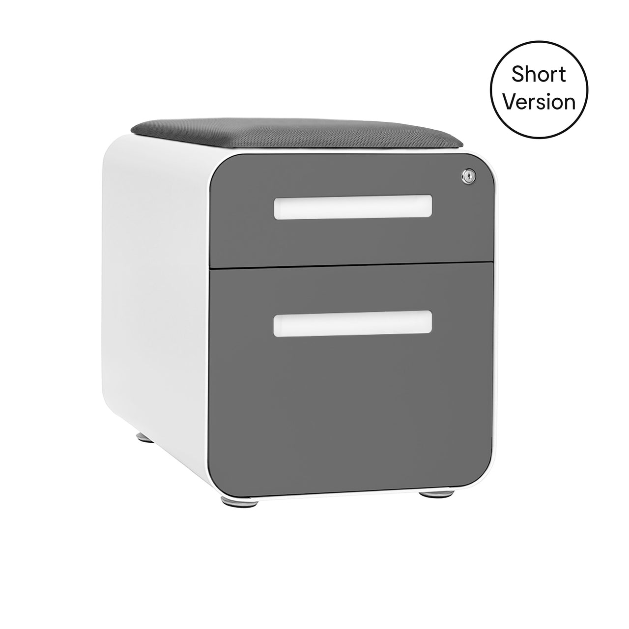 Stockpile Mini 2-Drawer File Cabinet (Dark Grey Face)