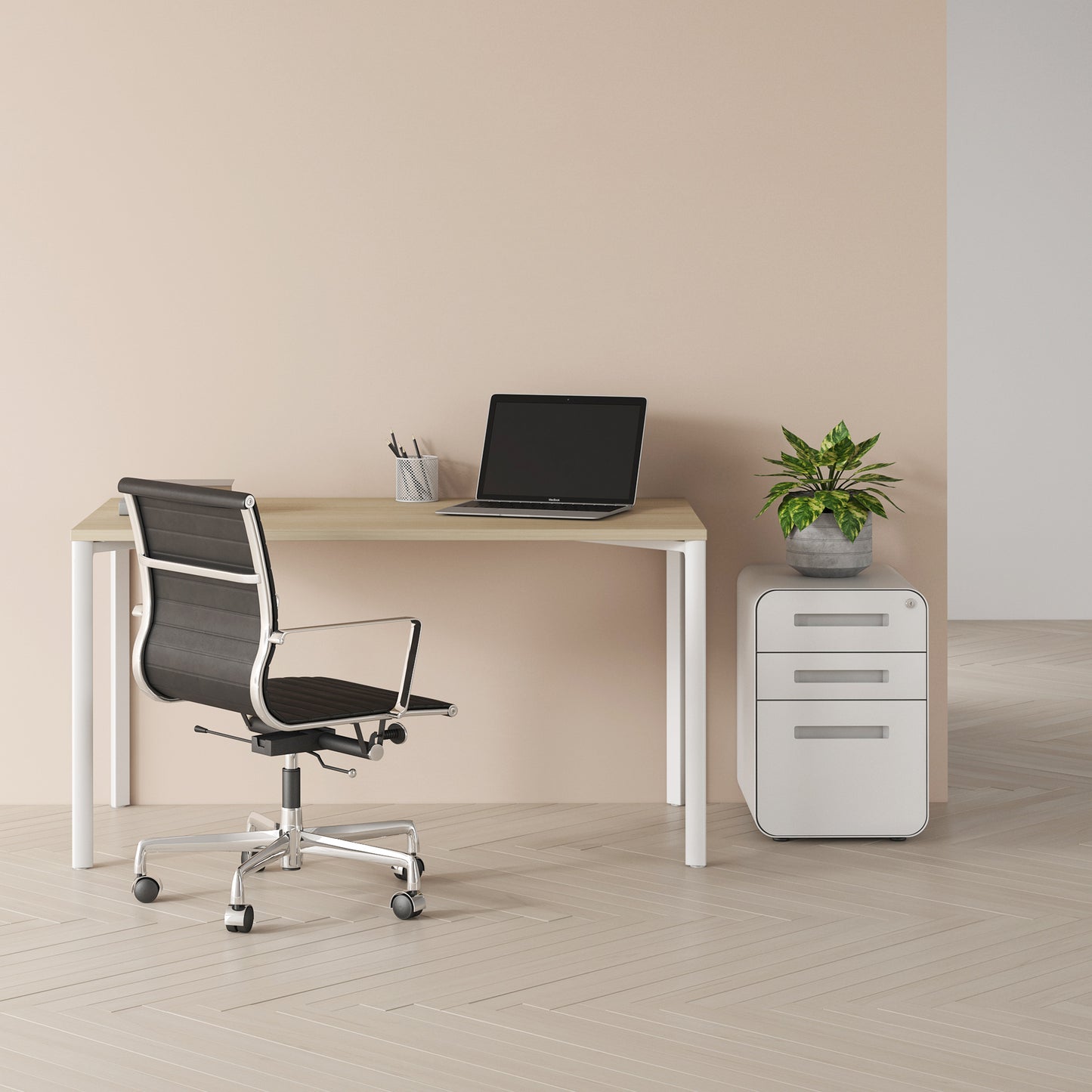 Hudson Executive Desk (Dark Grey Top)